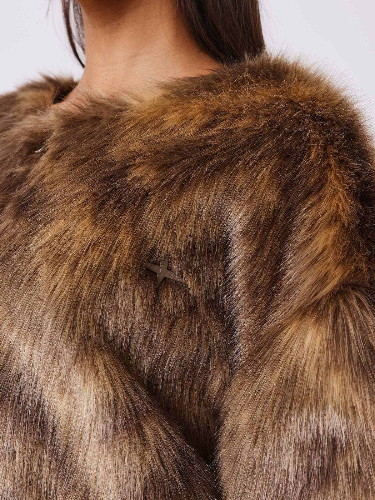 Veste Fausse Fourrure Camo