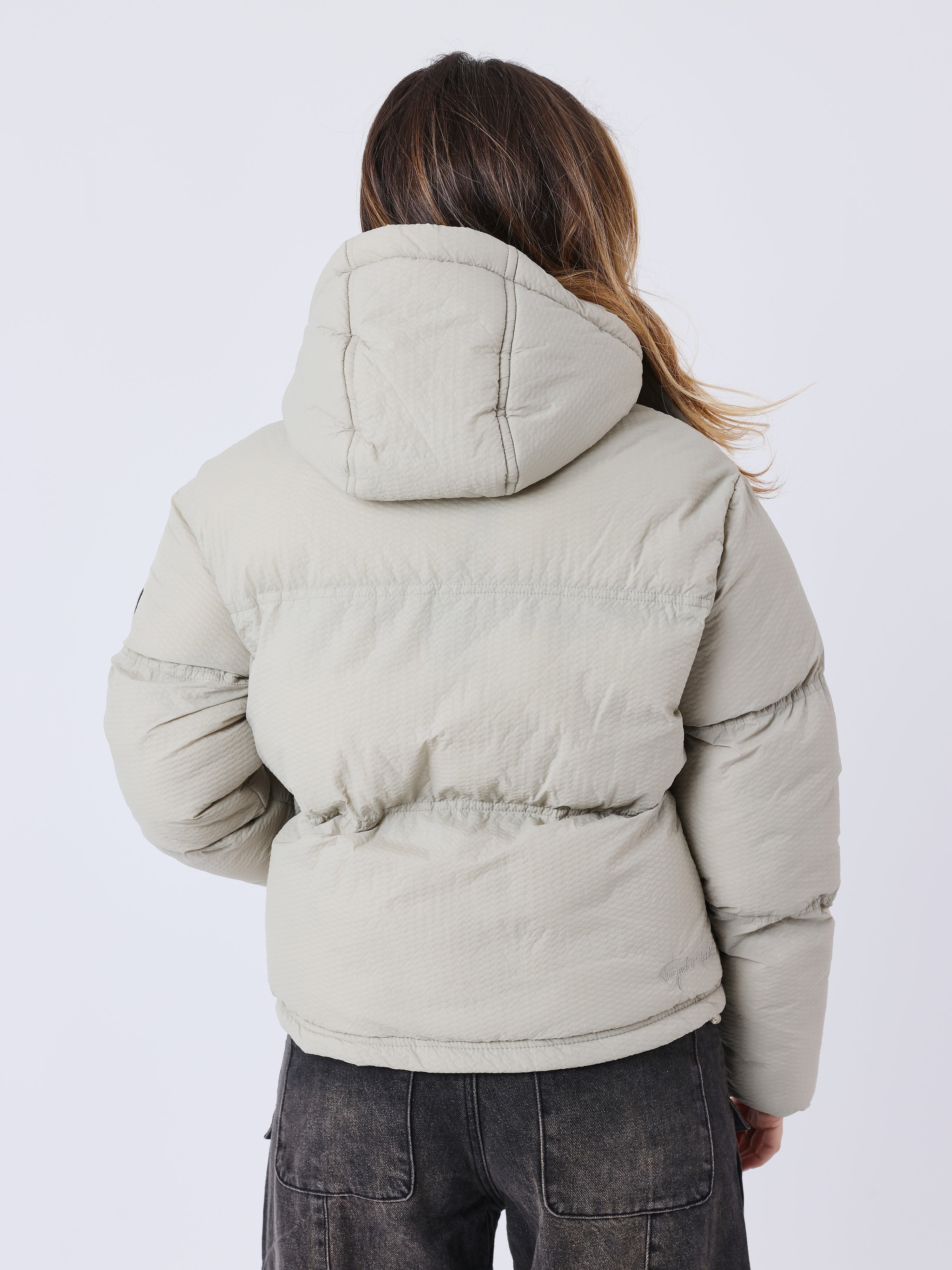 Quilted Hooded Down Jacket-2