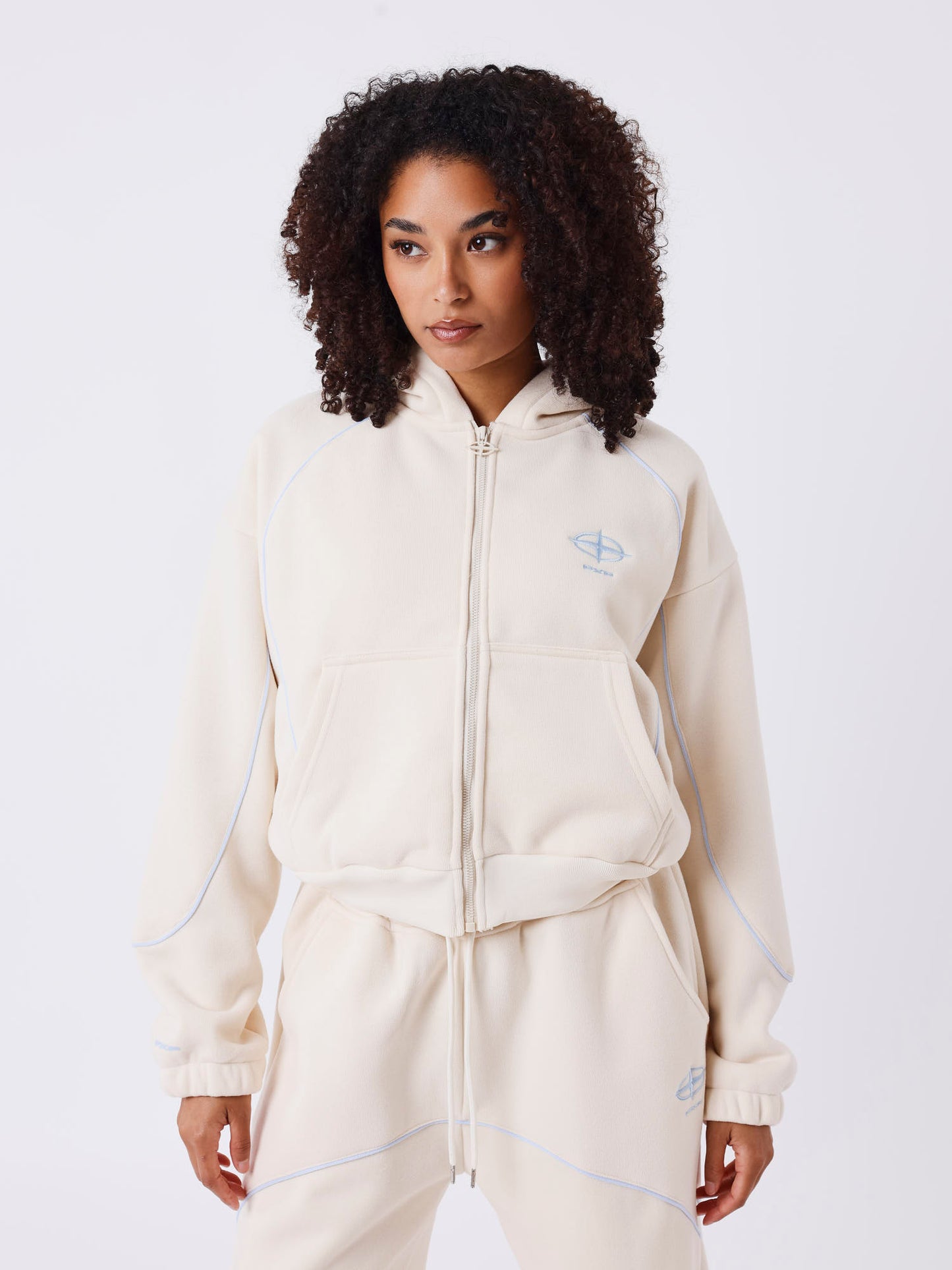 Soft zip-up hoodie met capuchon