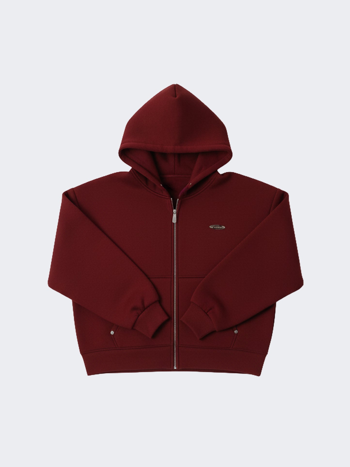 Sweat com capuz e zíper em neoprene