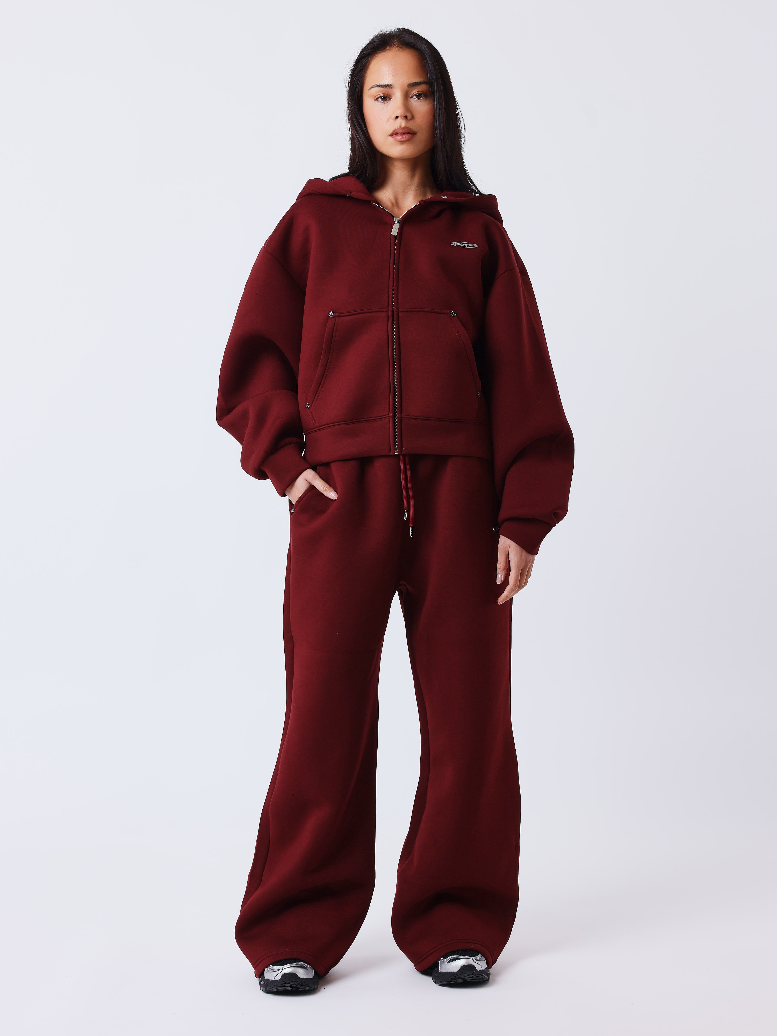 Sweat com capuz e zíper em neoprene-5