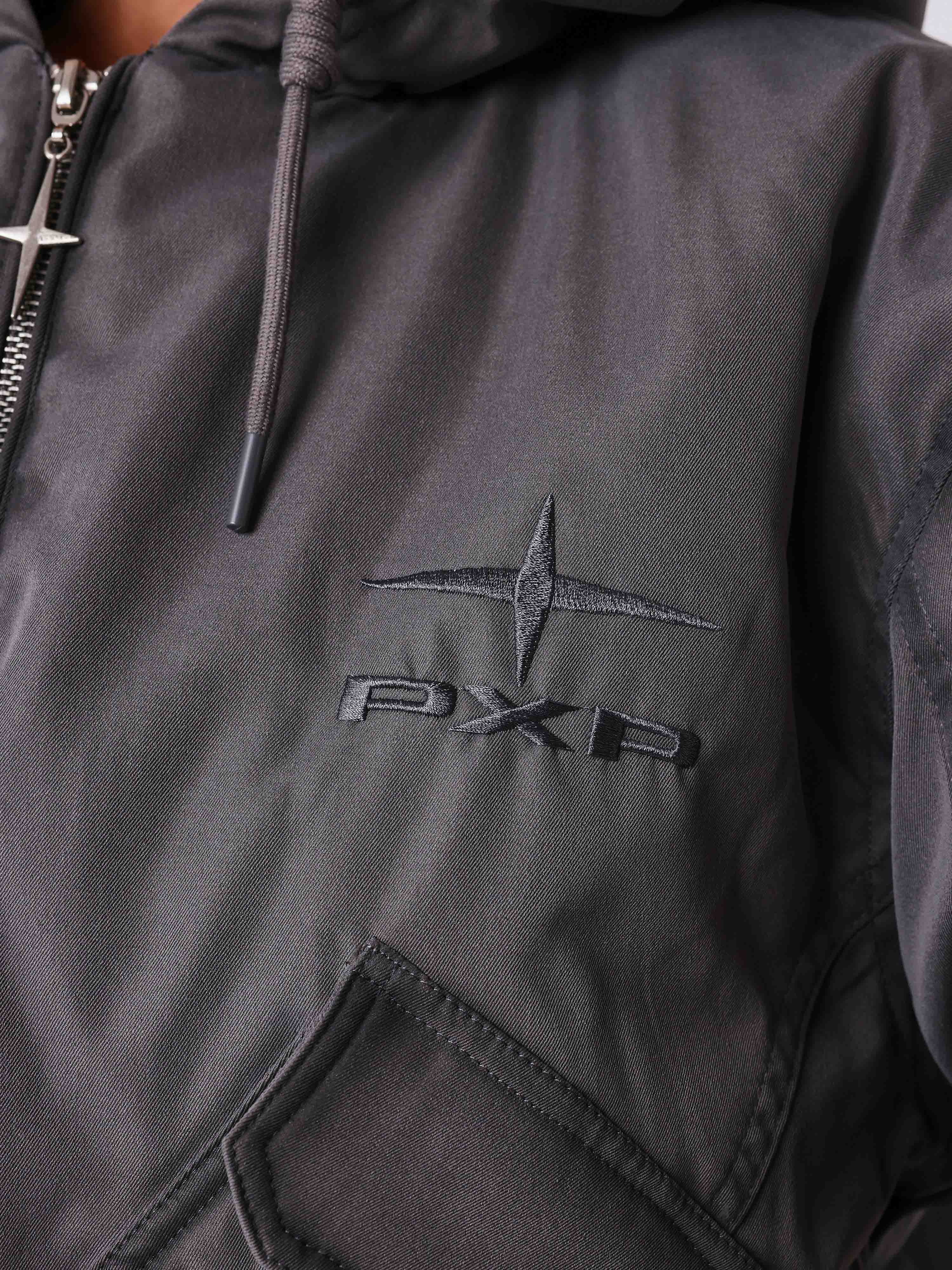 Chaqueta acolchada con capucha Faded-4