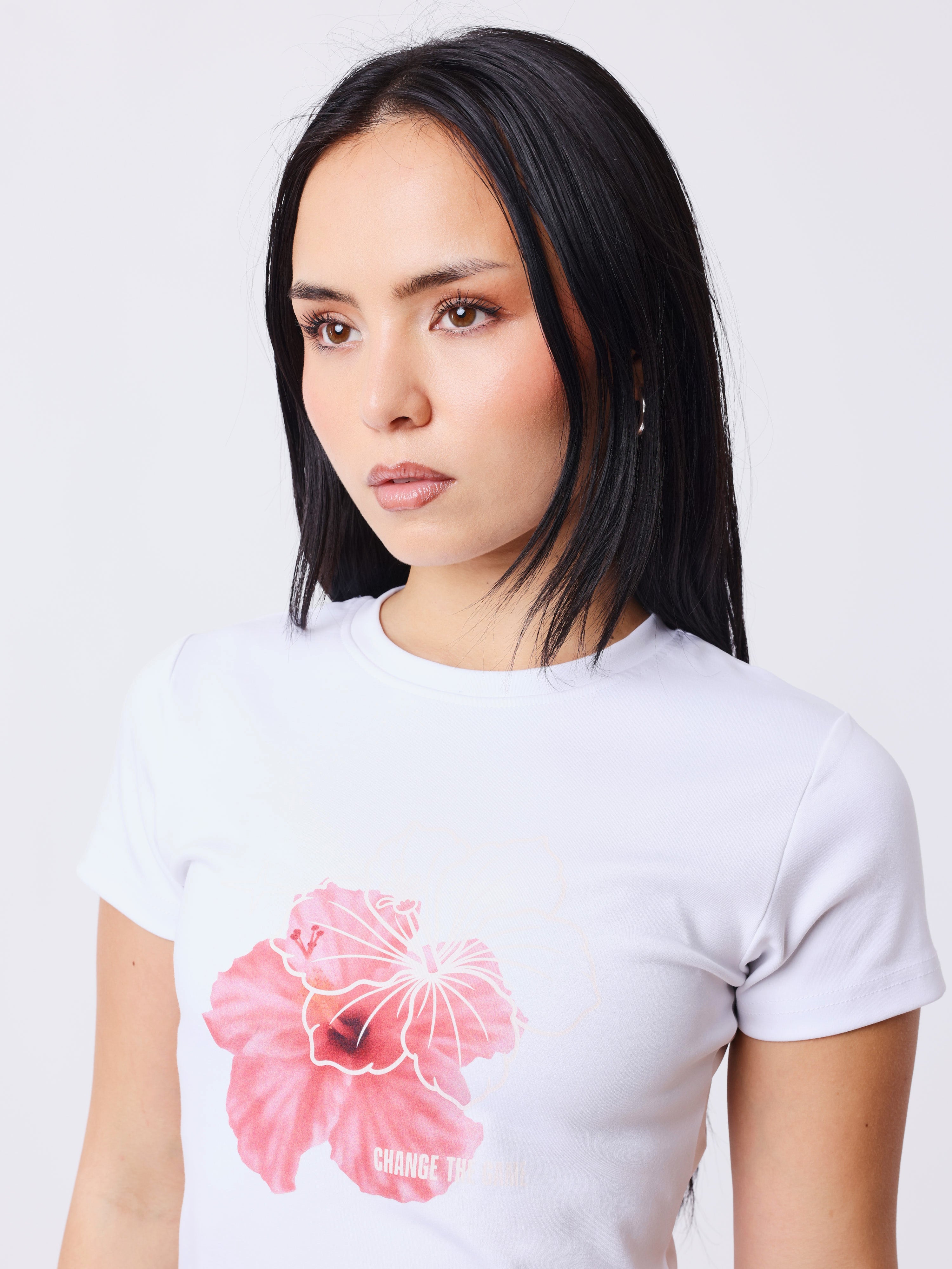 T-shirt manches courtes Hibiscus-3