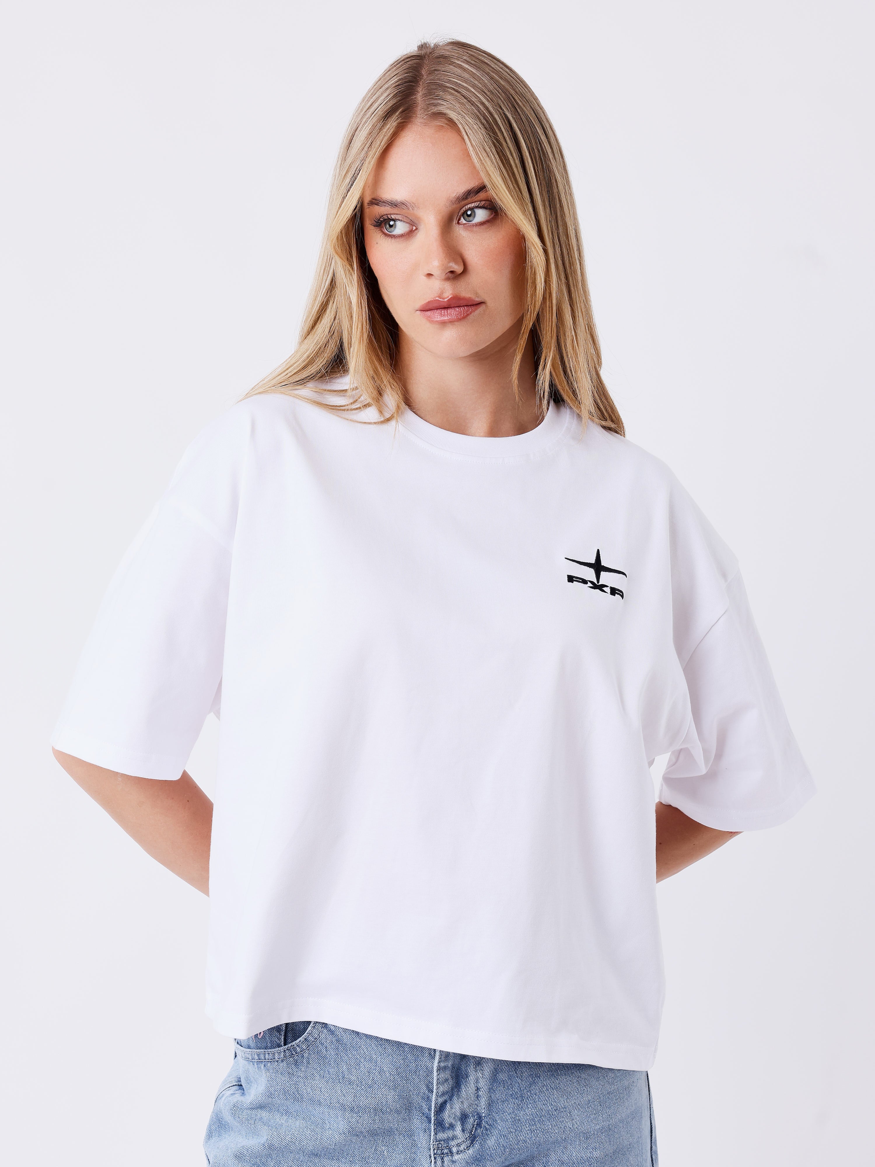 Camiseta boxy estampada-1