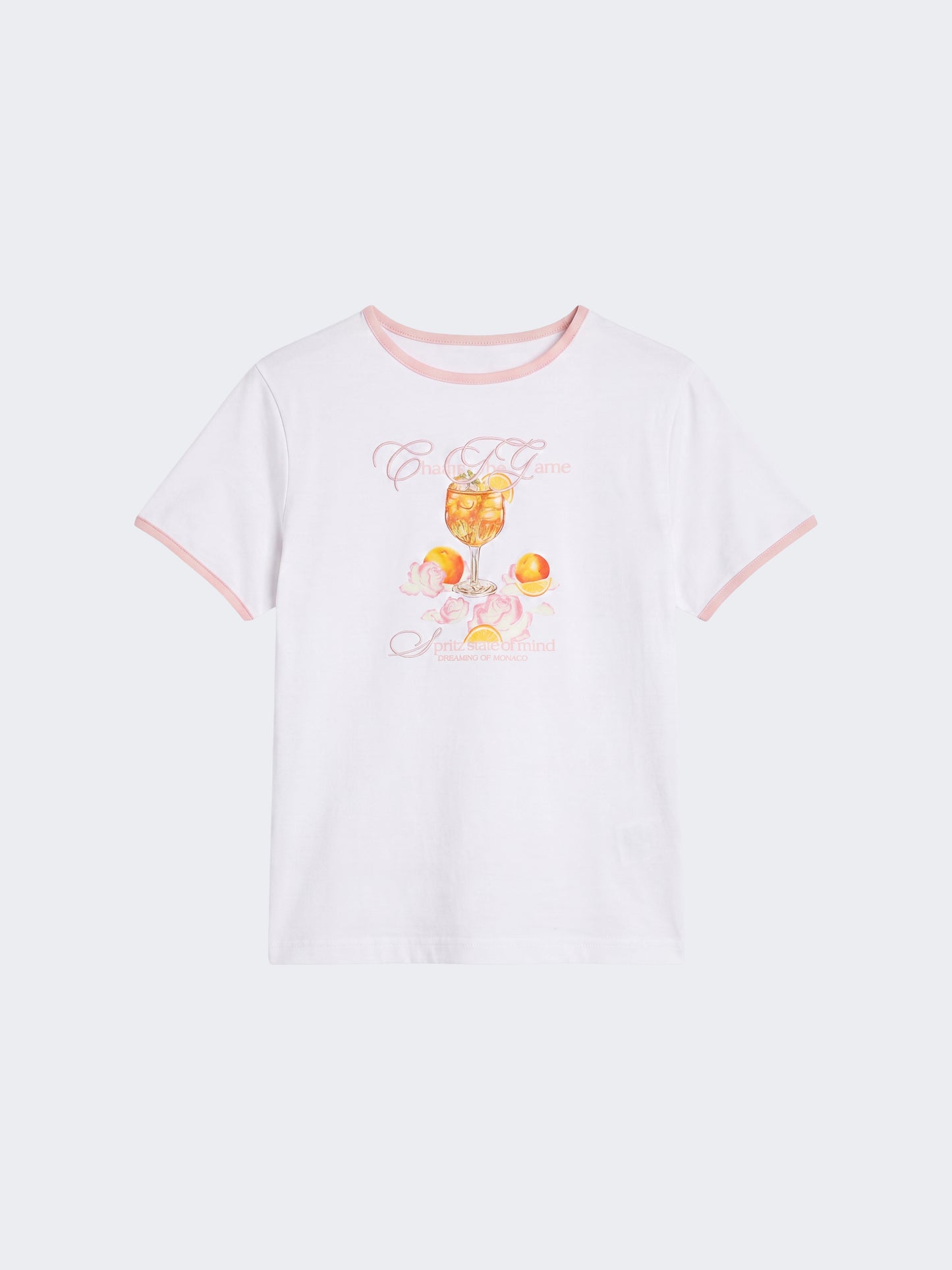 T-shirt ajusté à imprimé cocktail