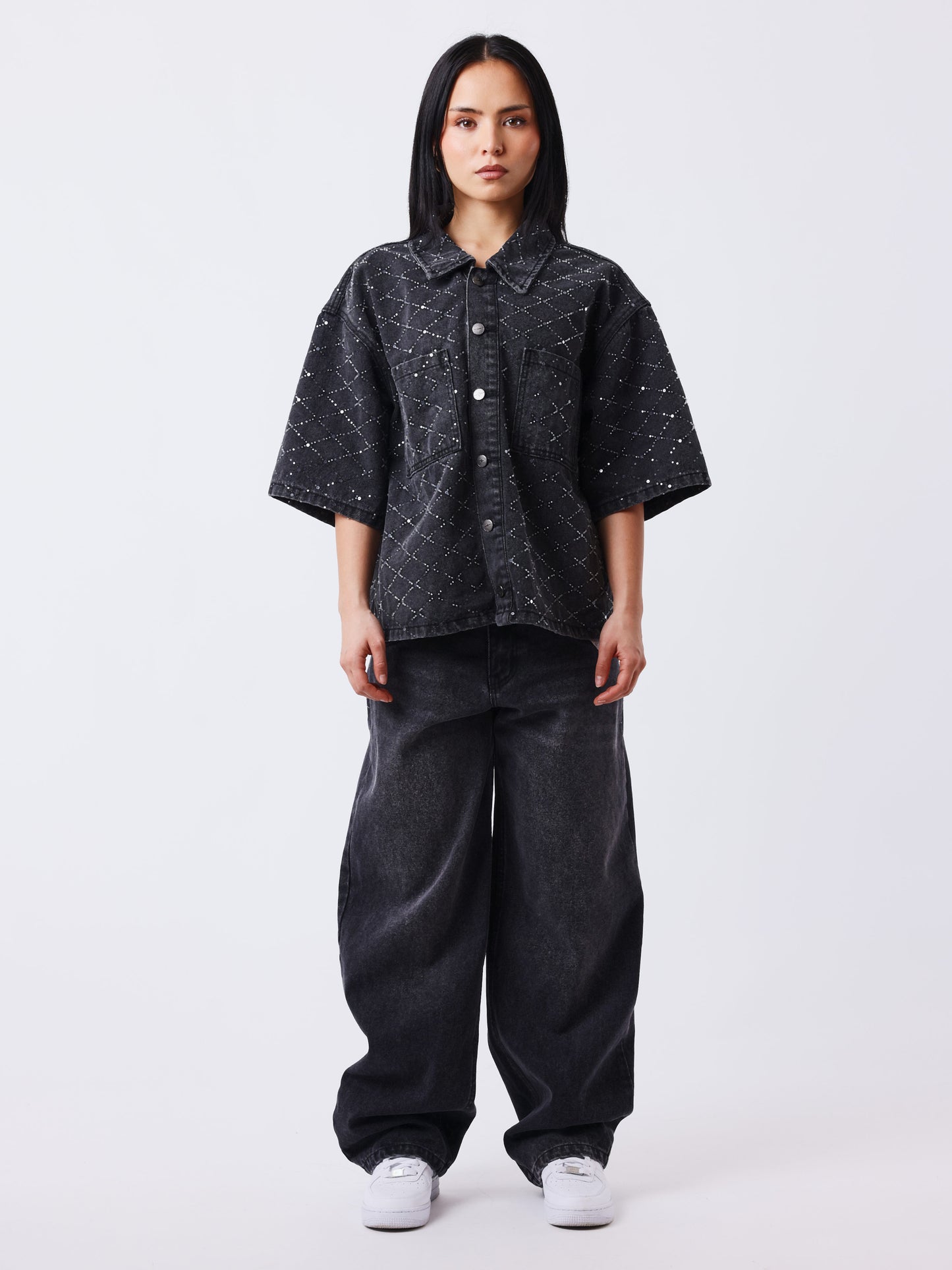 Surchemise denim manches courtes Precious