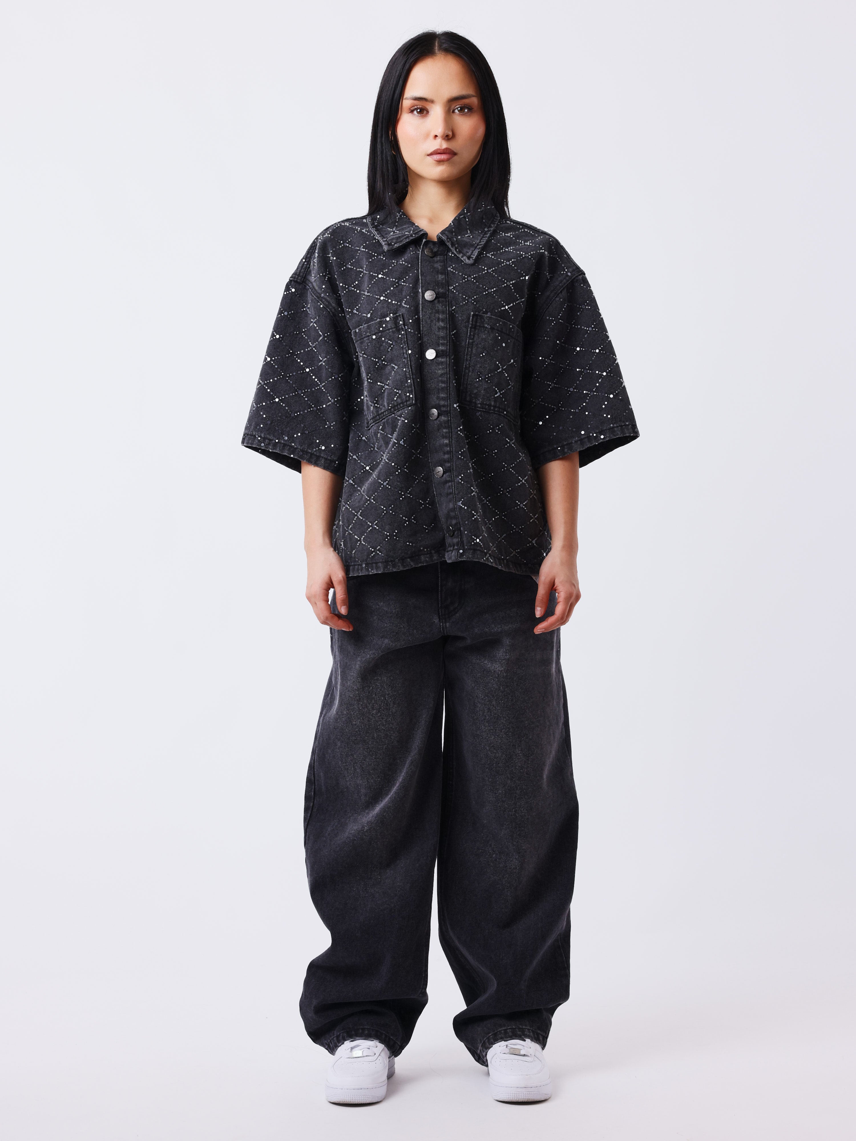 Surchemise denim manches courtes Precious-5