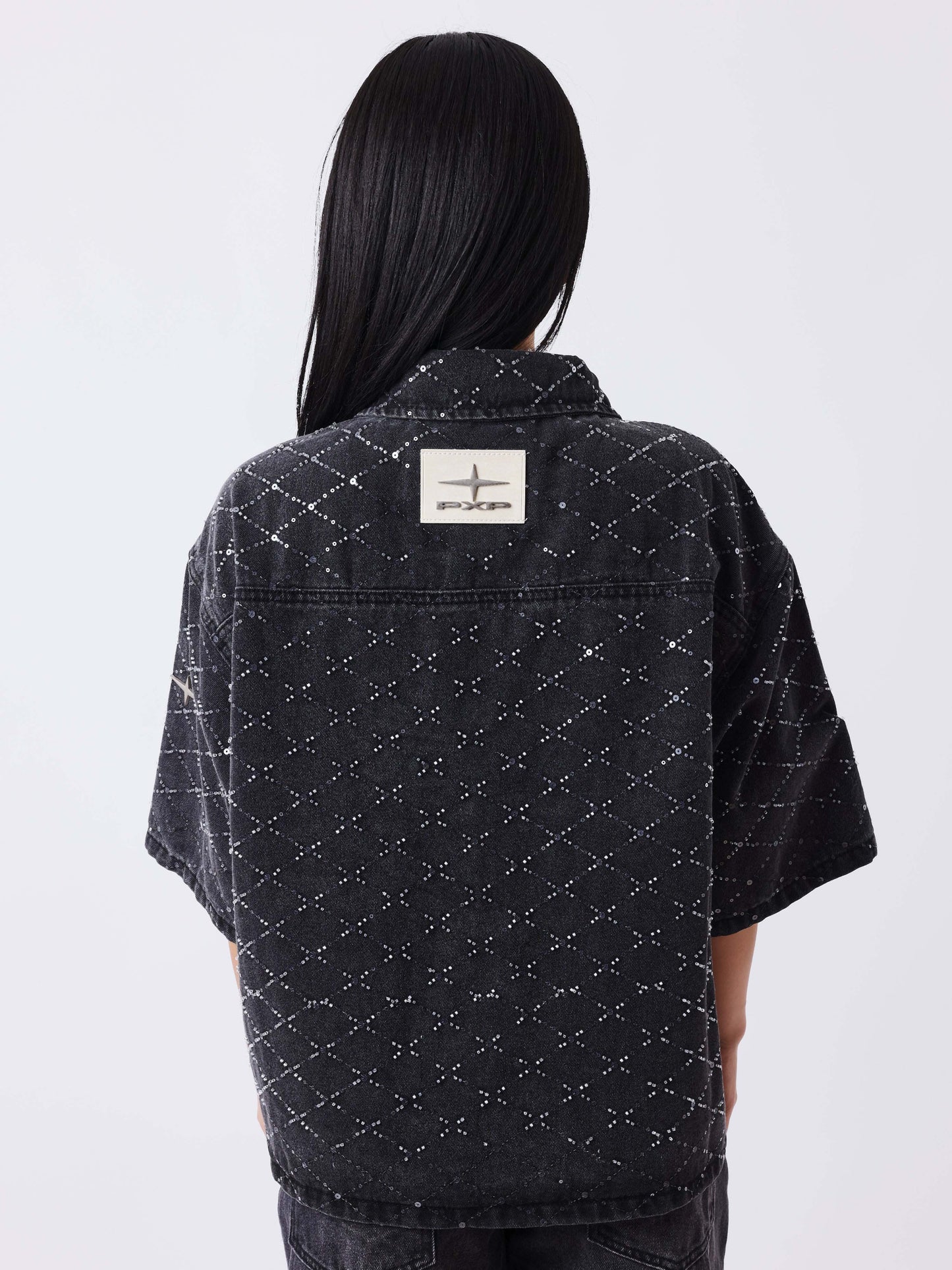 Surchemise denim manches courtes Precious