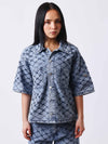 Camicia overshirt denim maniche corte Precious