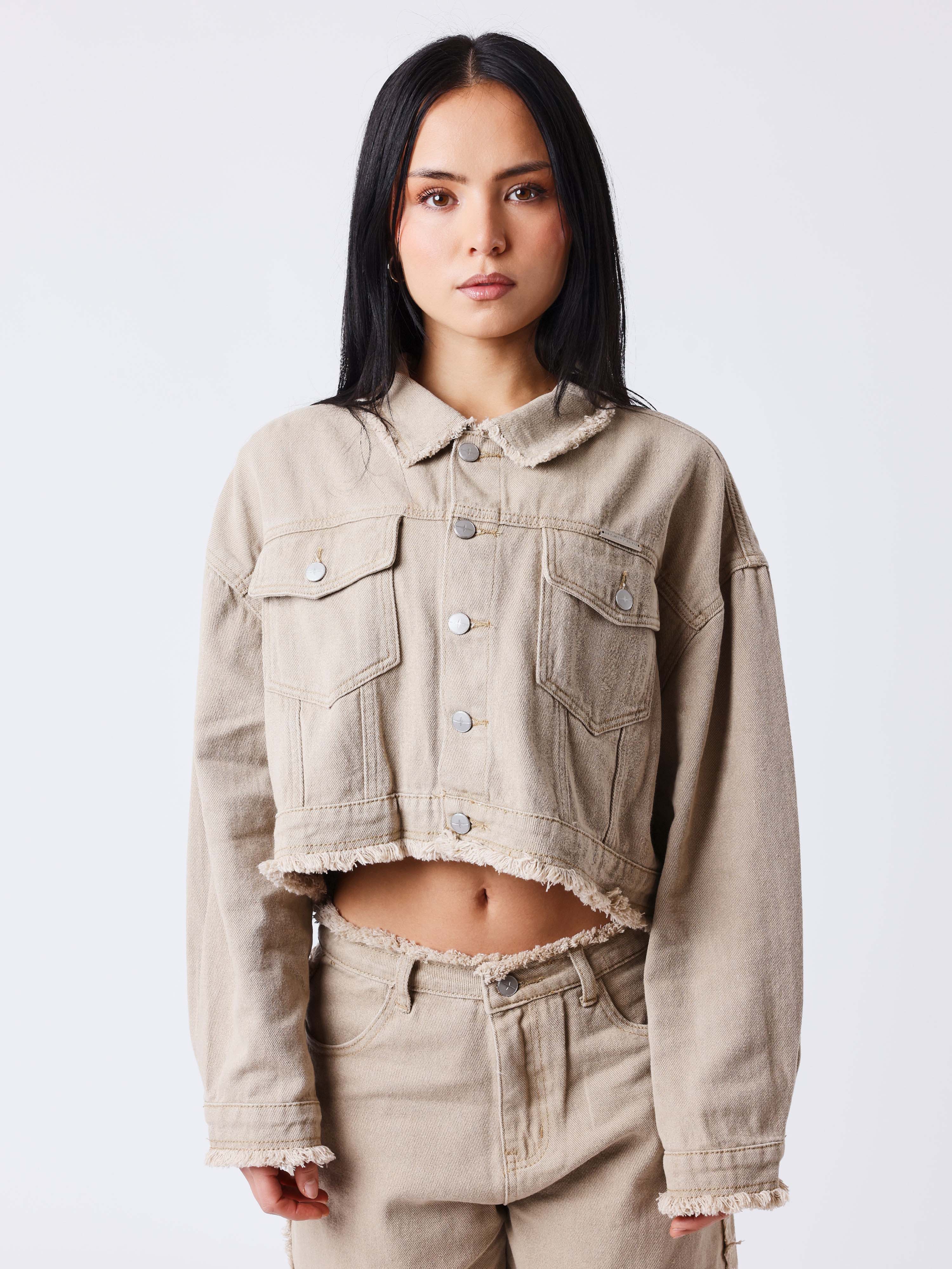 Veste courte Frayed-1