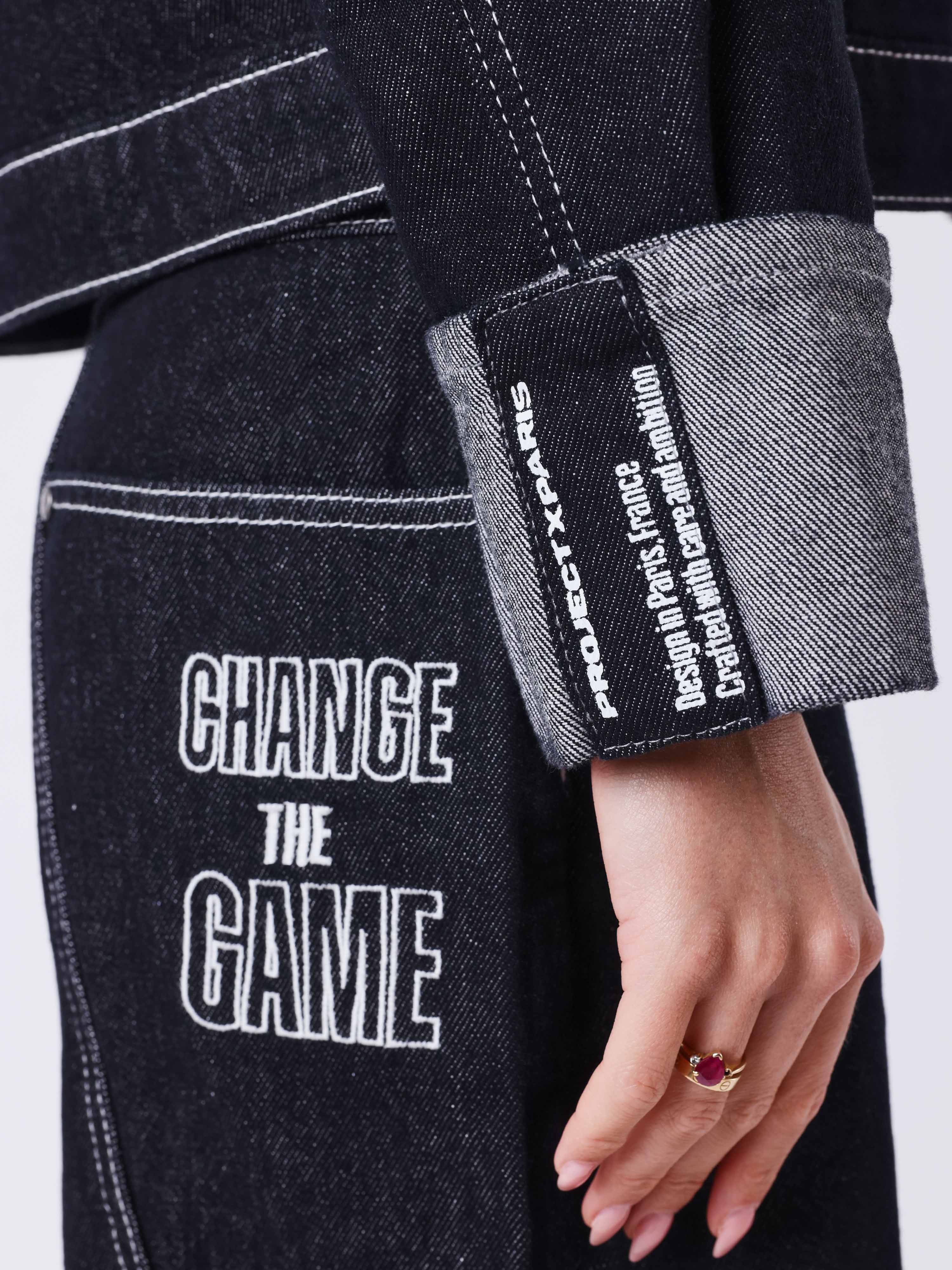 Jachetă din denim fierce-4
