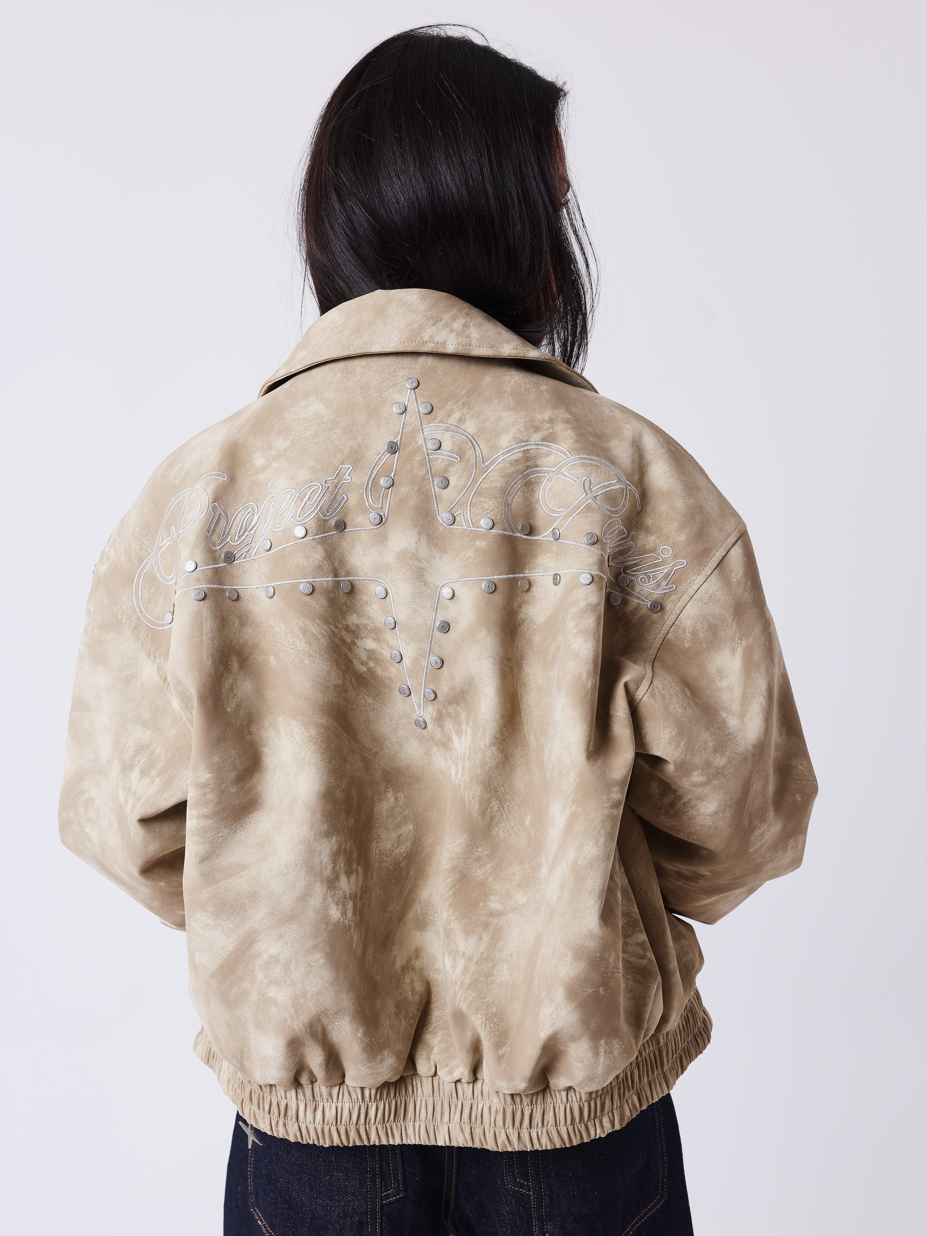 Edgy Jacke aus Kunstleder-2