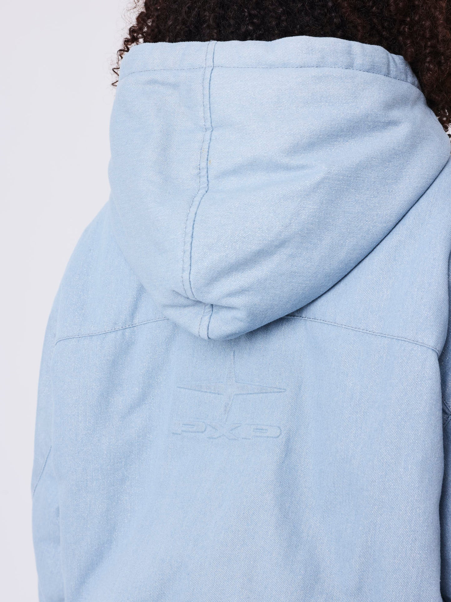 Frosted hooded jacket