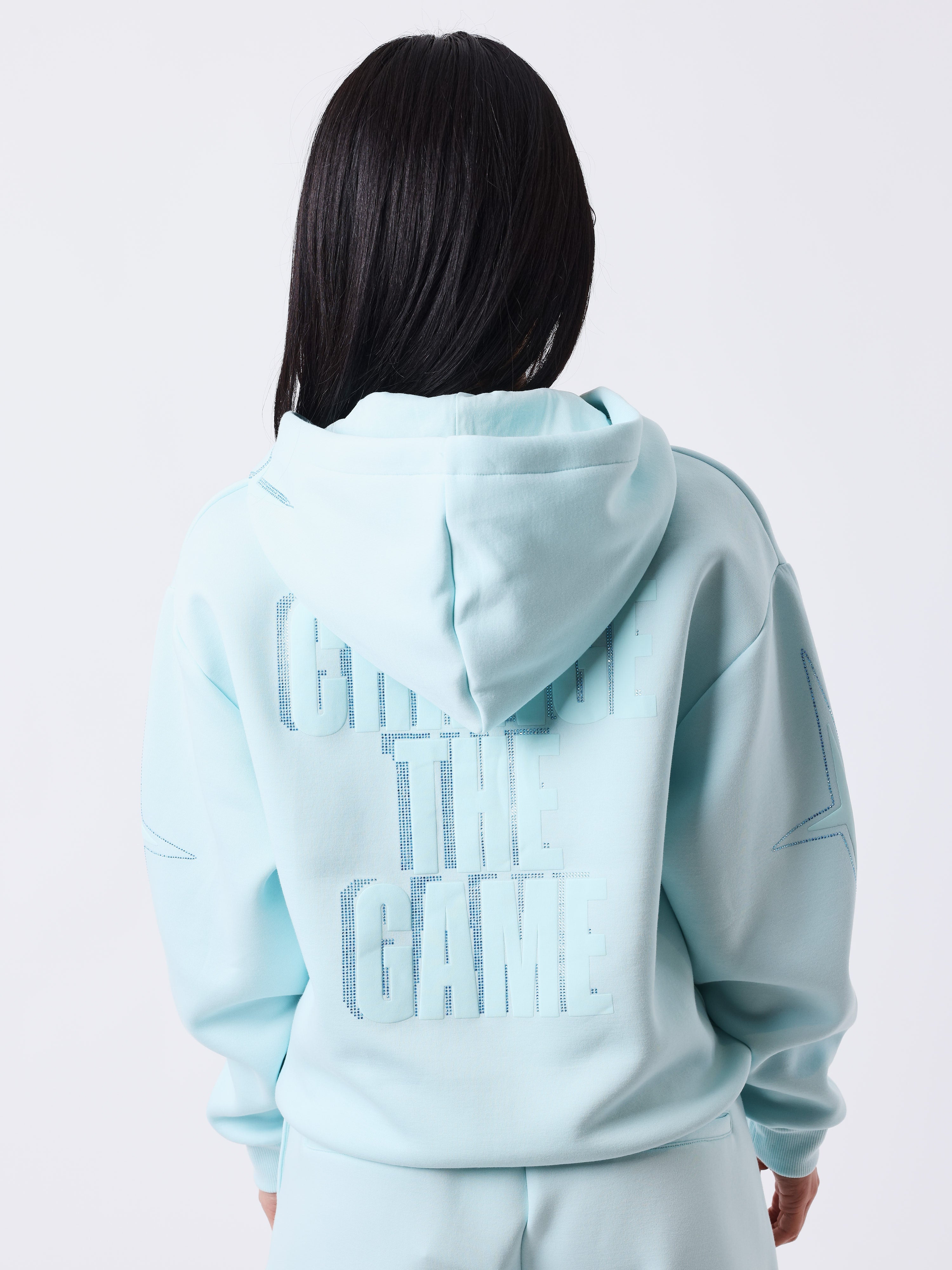 Strassy zipped hoodie-2