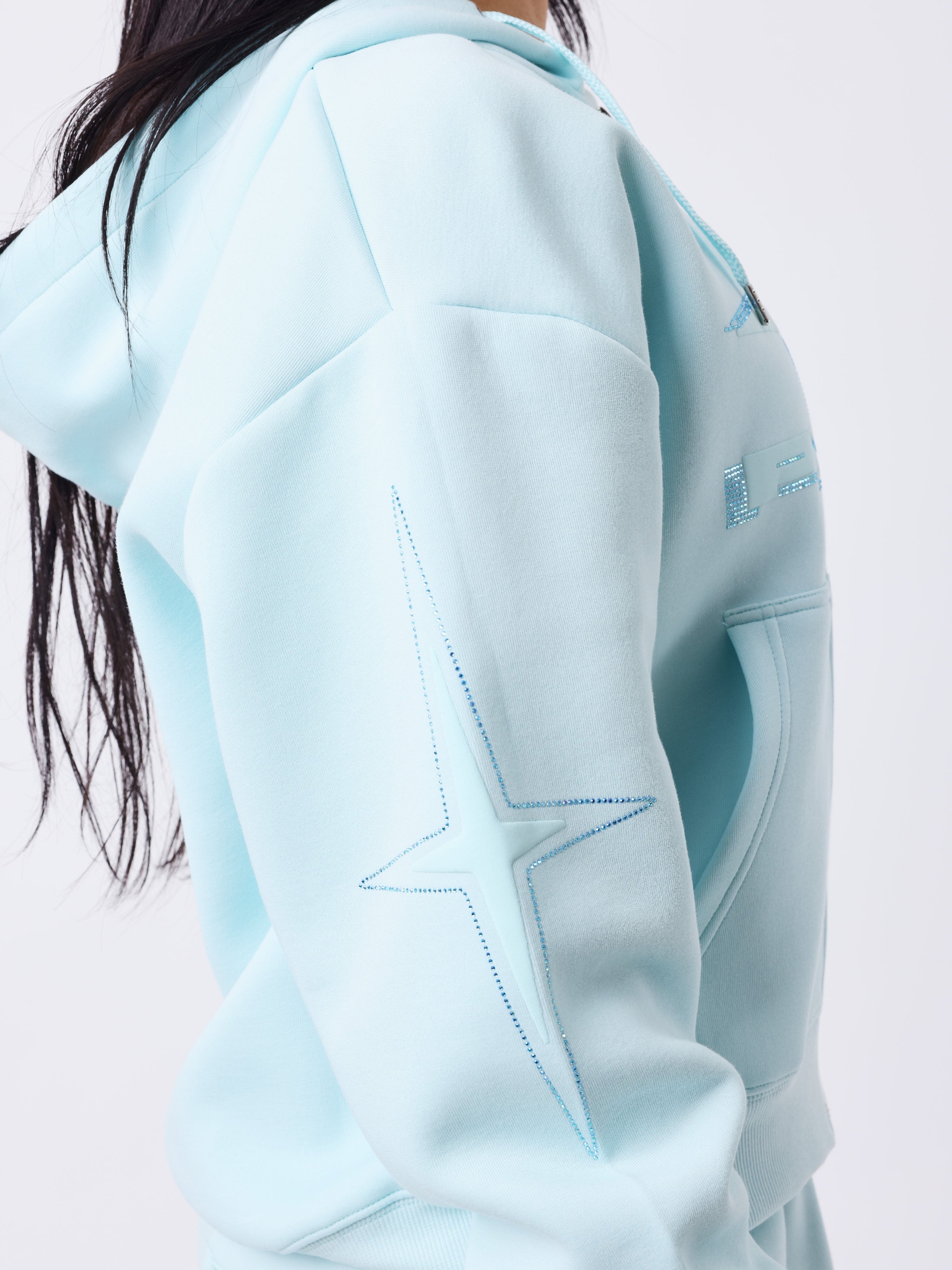 Strassy zipped hoodie-6