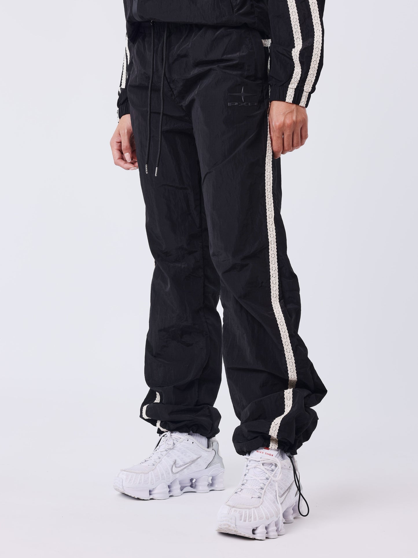 Sportly Crochet Stripe Joggers