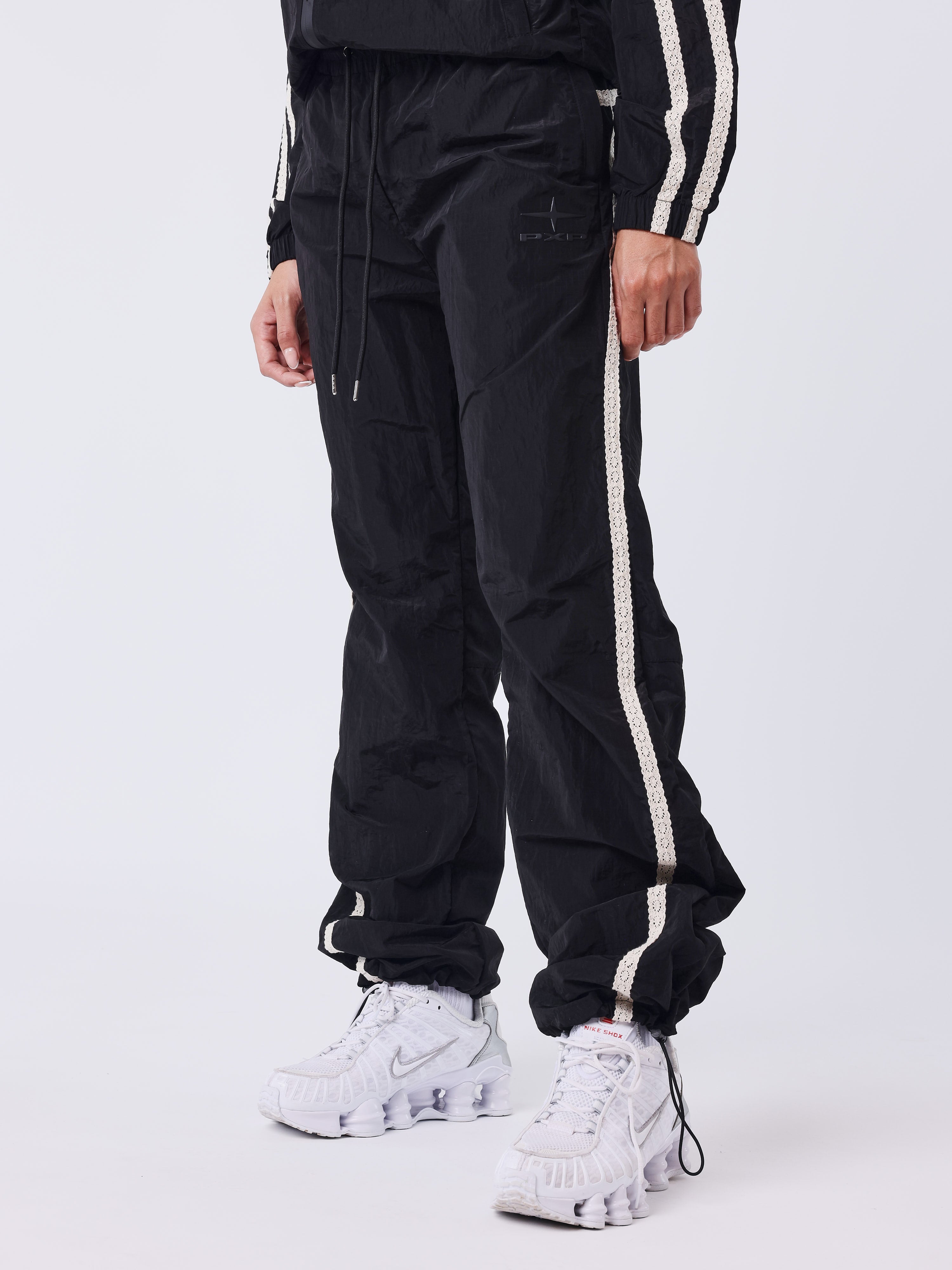 Sportly Crochet Stripe Joggers-3