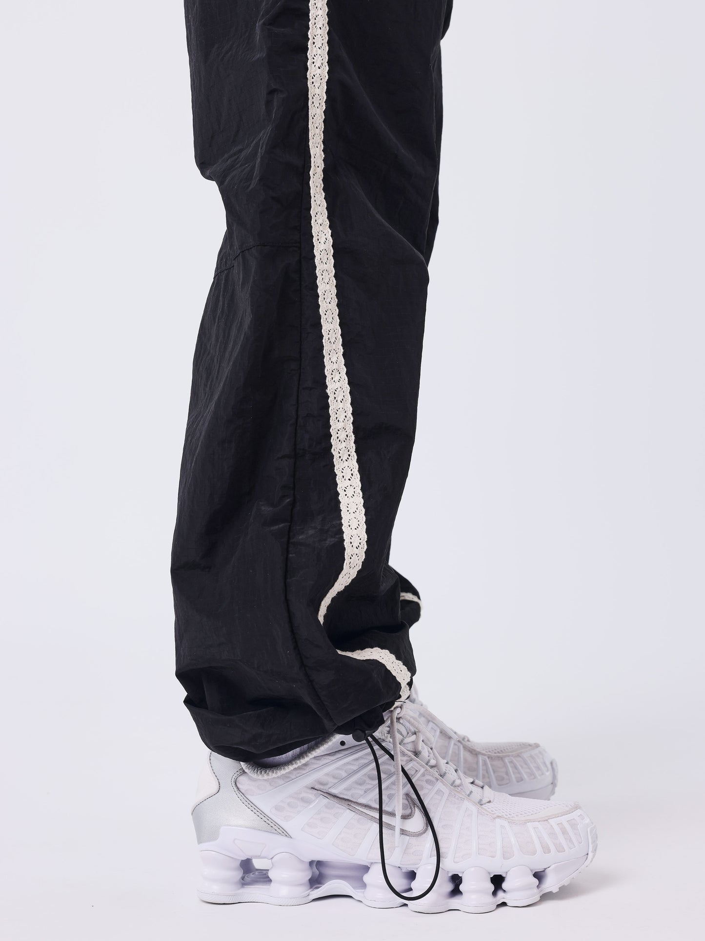 Sportly Crochet Stripe Joggers