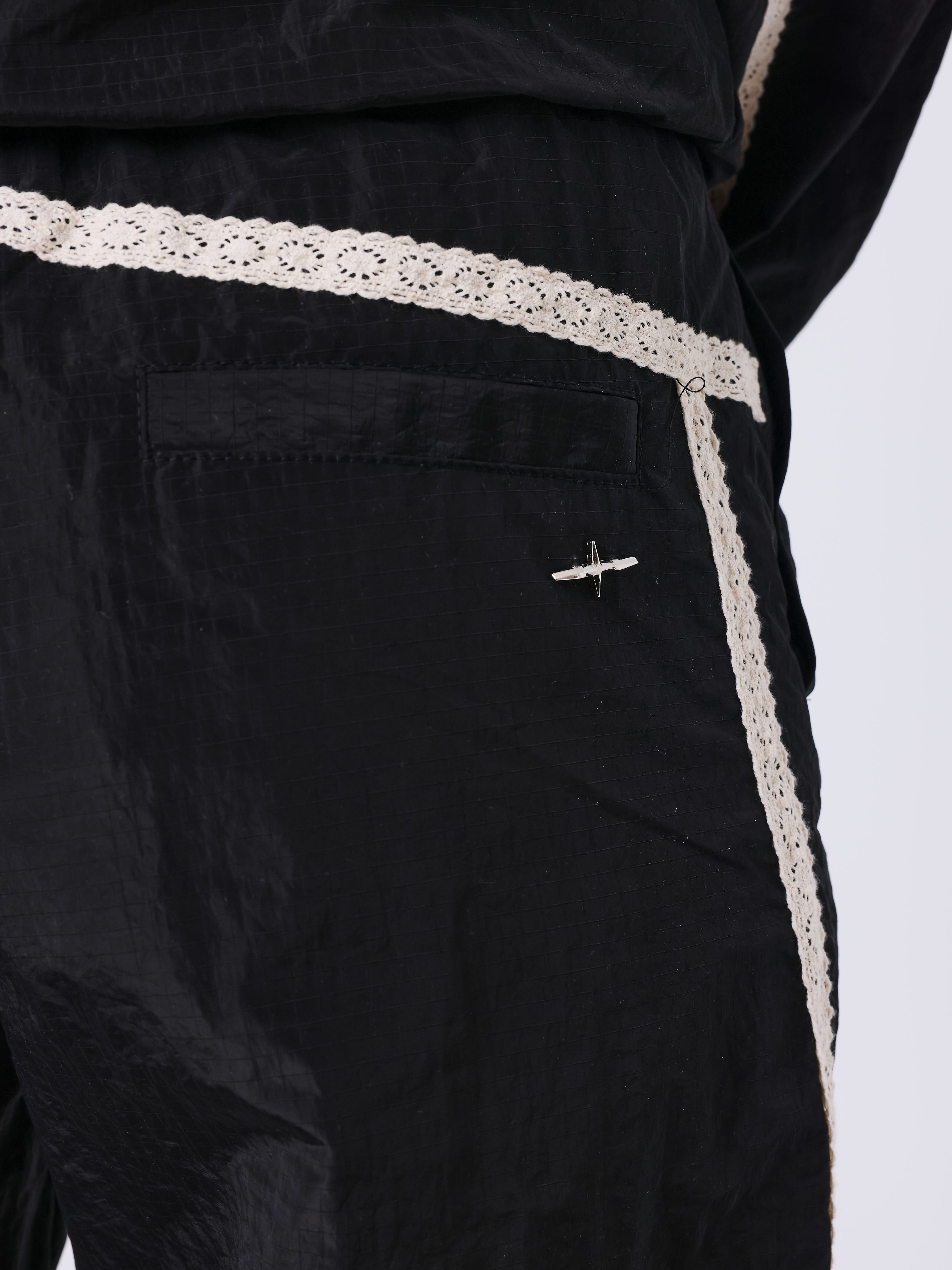 Sportly Crochet Stripe Joggers-5