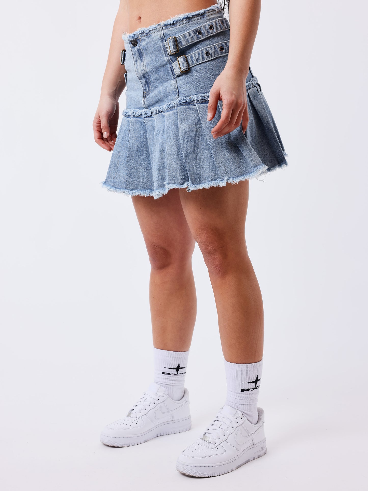 Denim Jupe Frayed