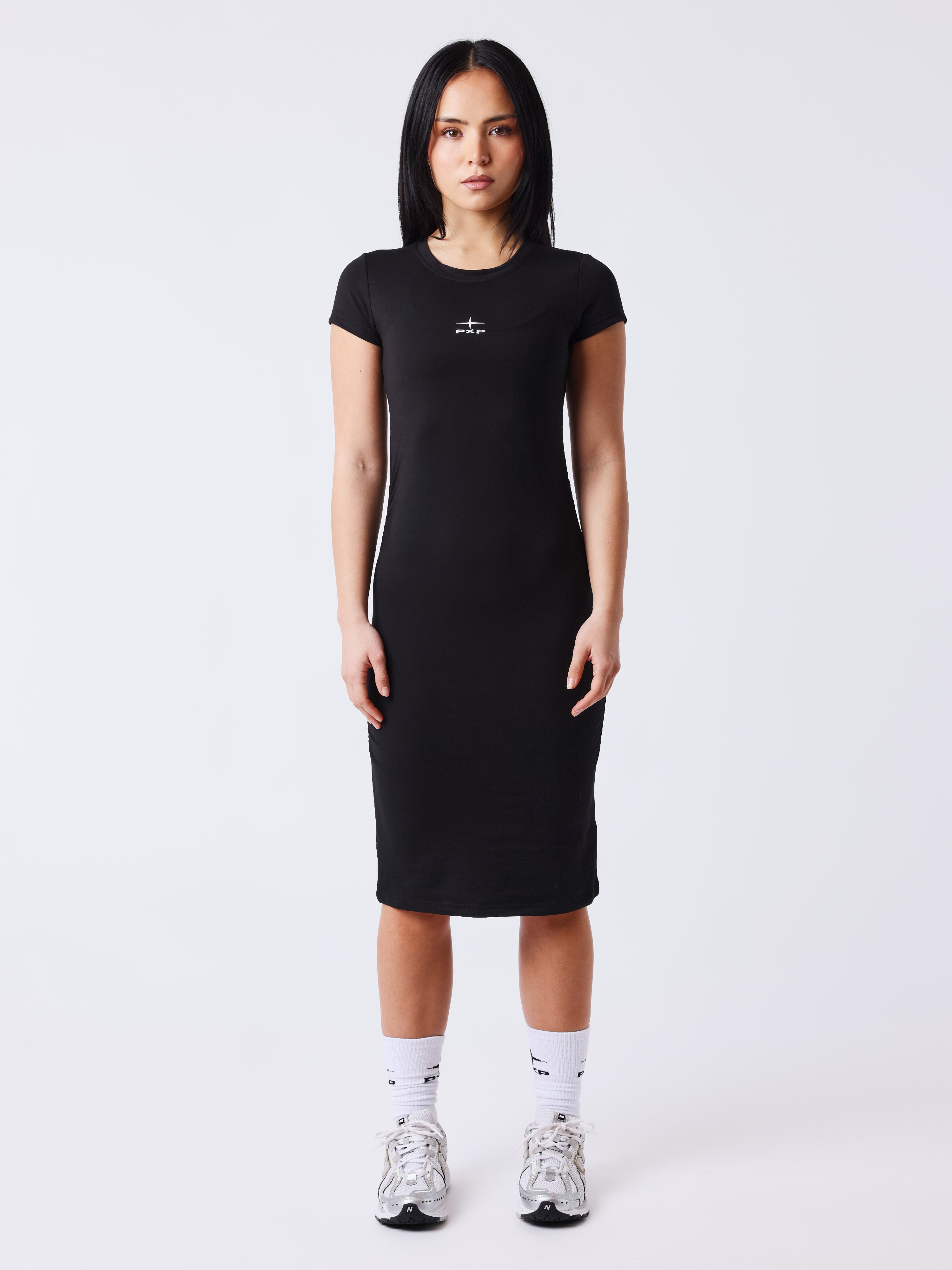 Kleid mit kurzen Ärmeln Essential-1