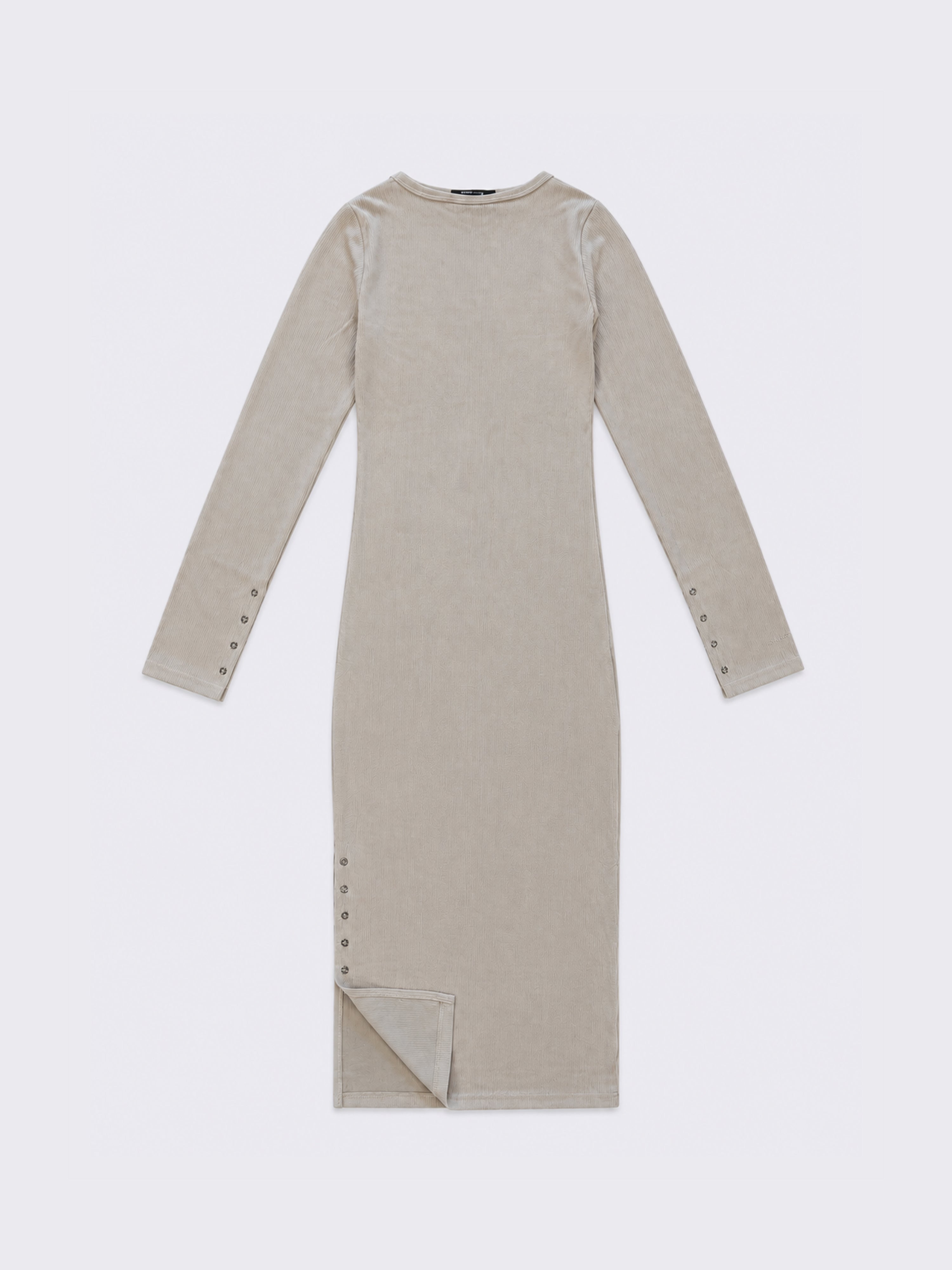 Vestido largo con abertura Eyelet-2