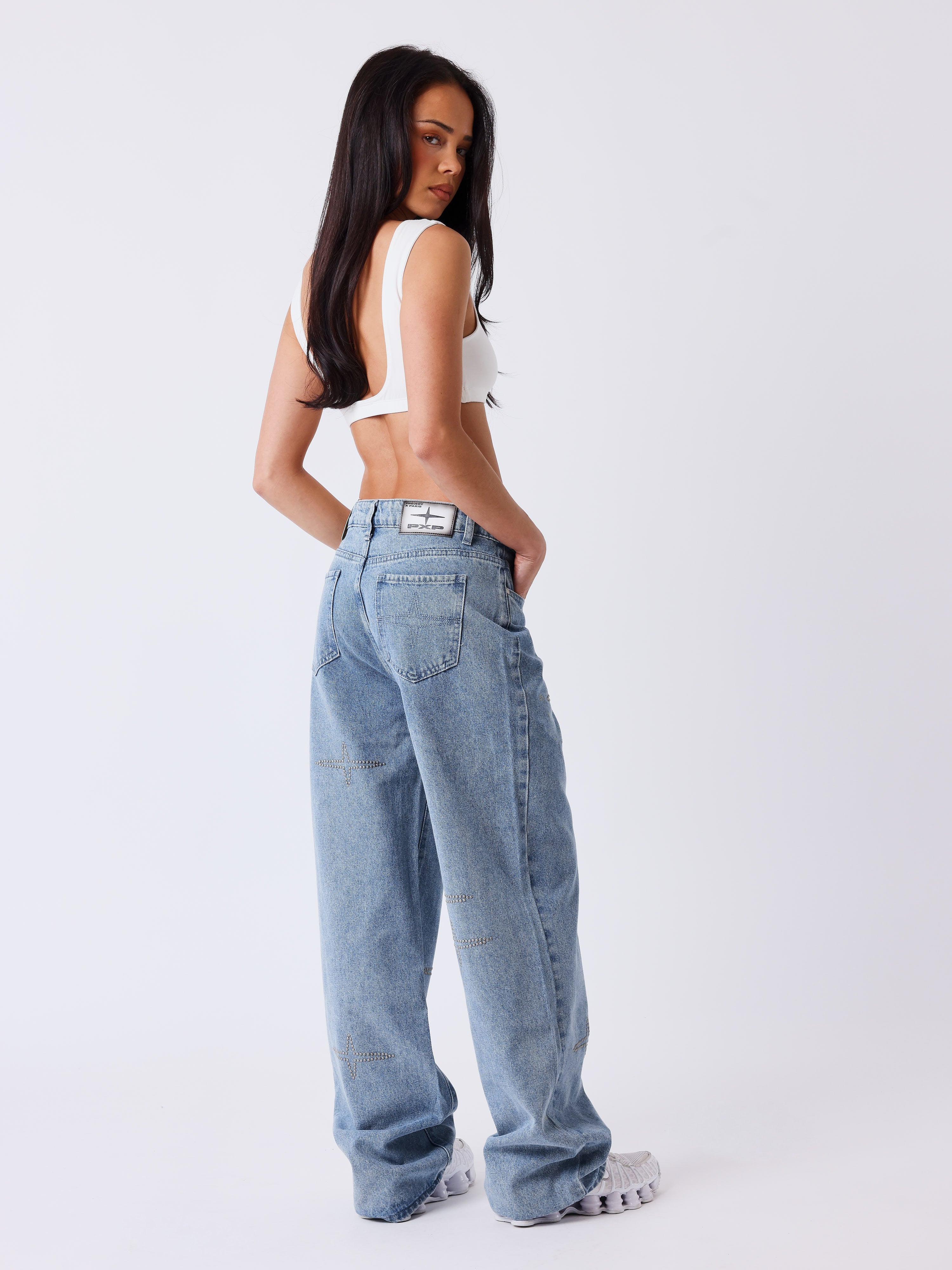 Jean Flow à Clous Polaris