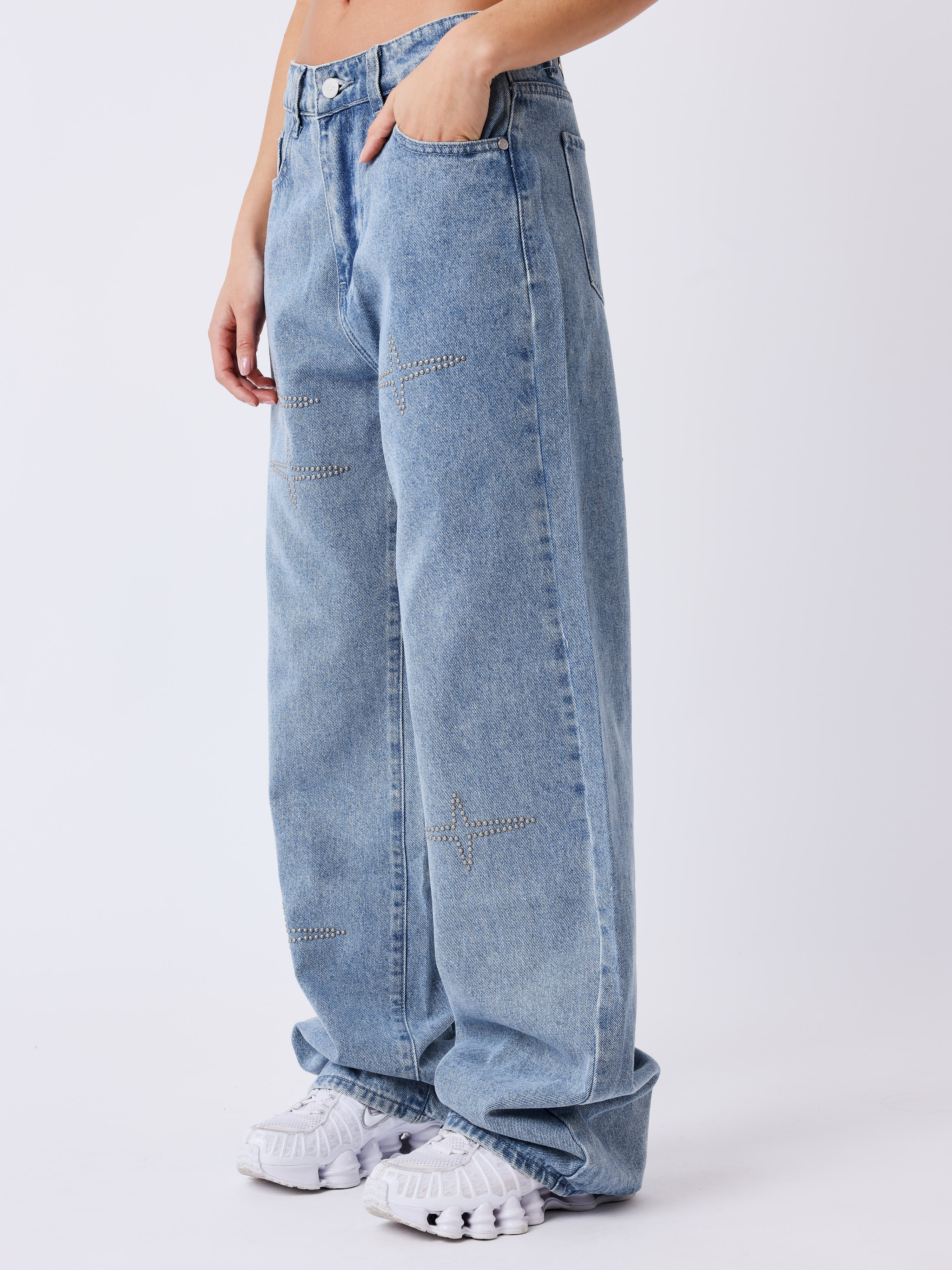 Jean Flow à Clous Polaris