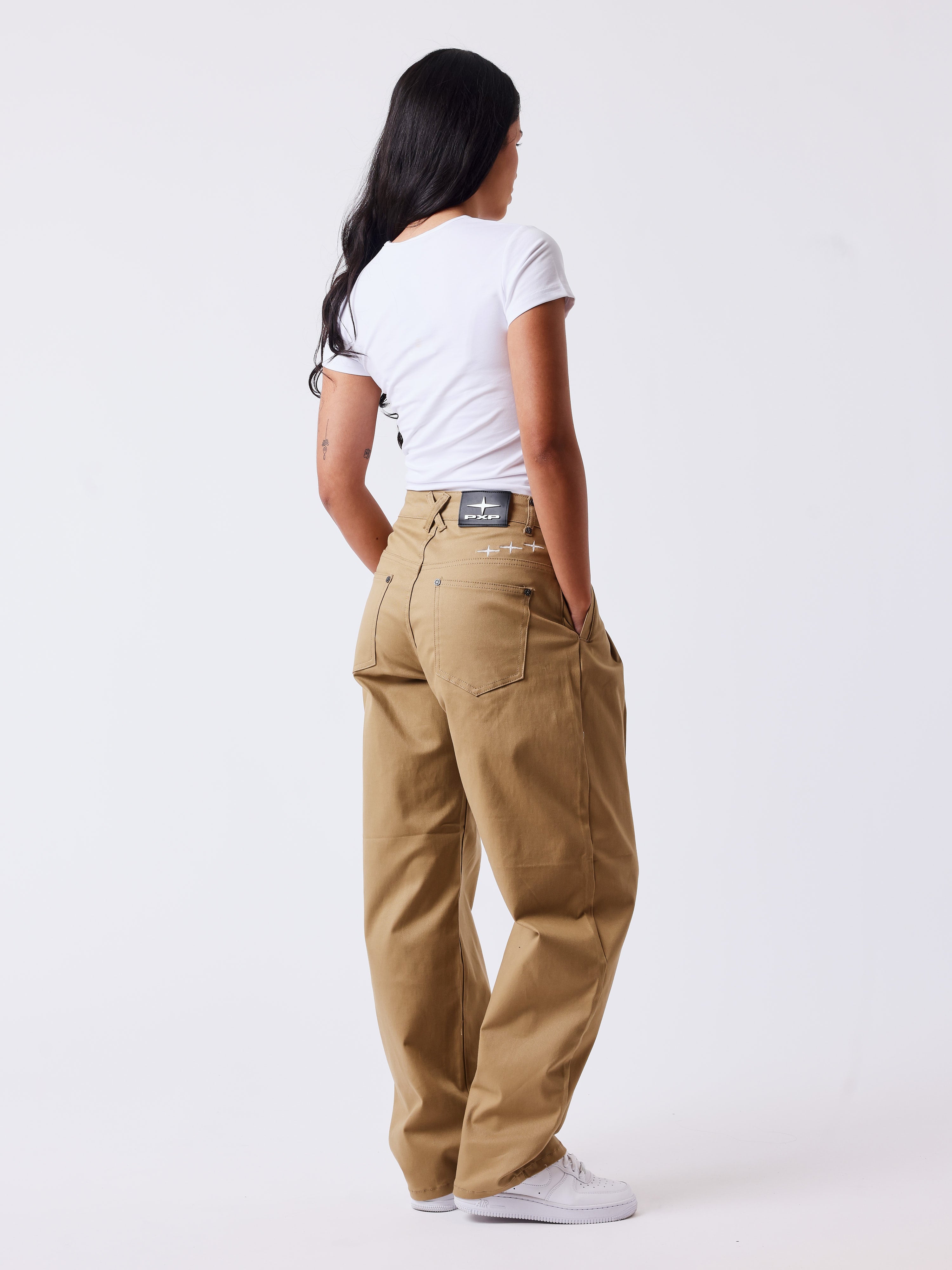 Pantalon en toile Barrel Essentials-2
