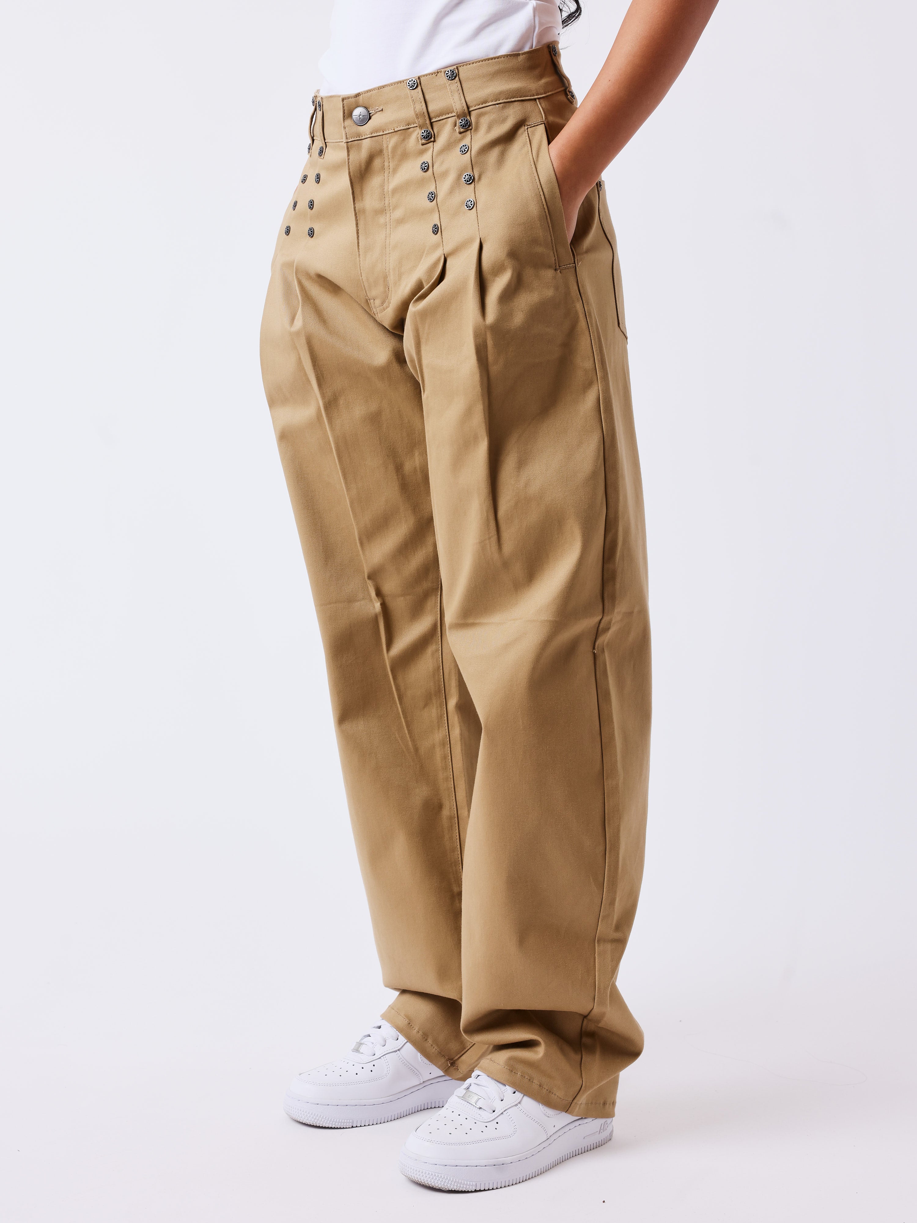 Pantalon en toile Barrel Essentials-3