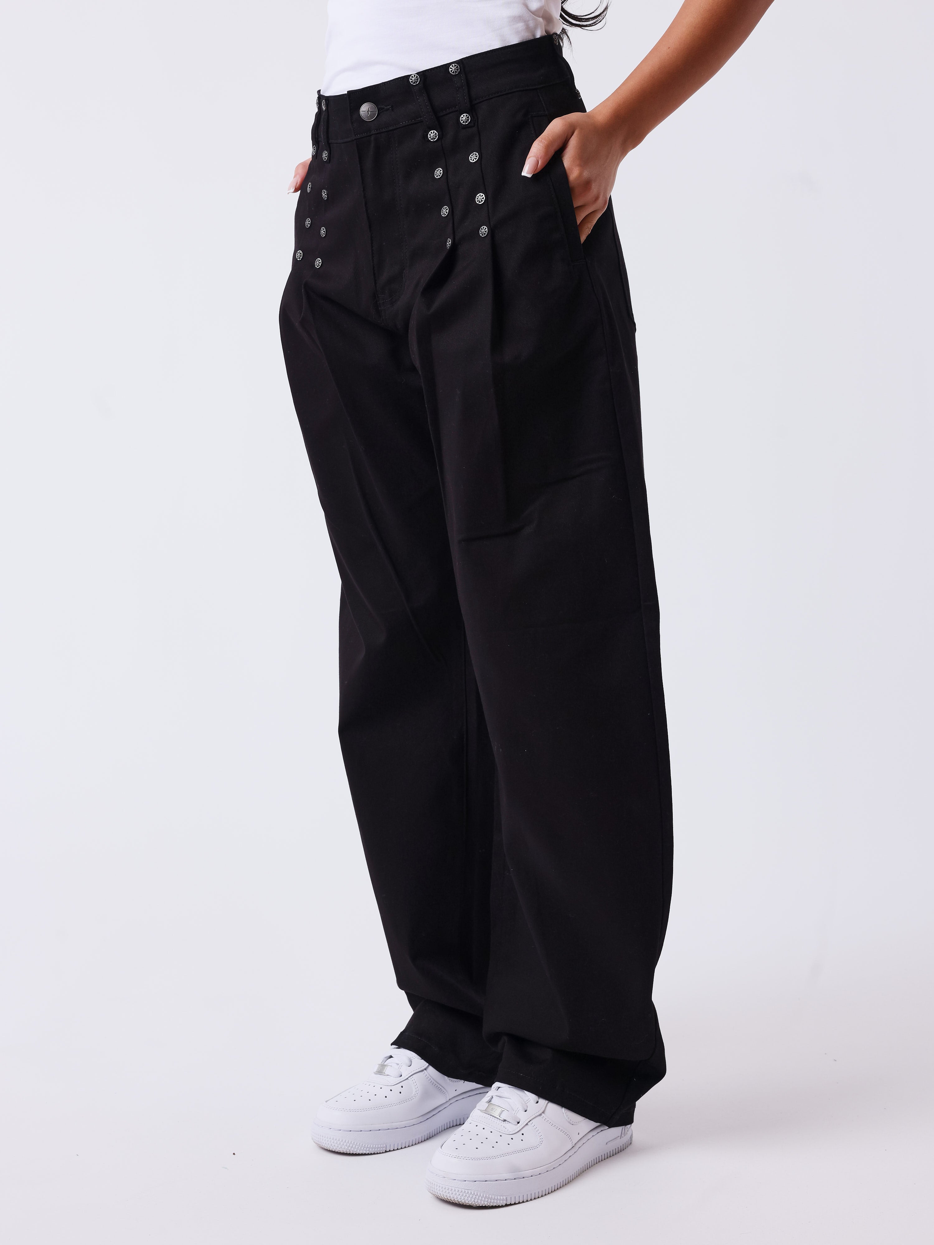 Pantalon en toile Barrel Essentials-3