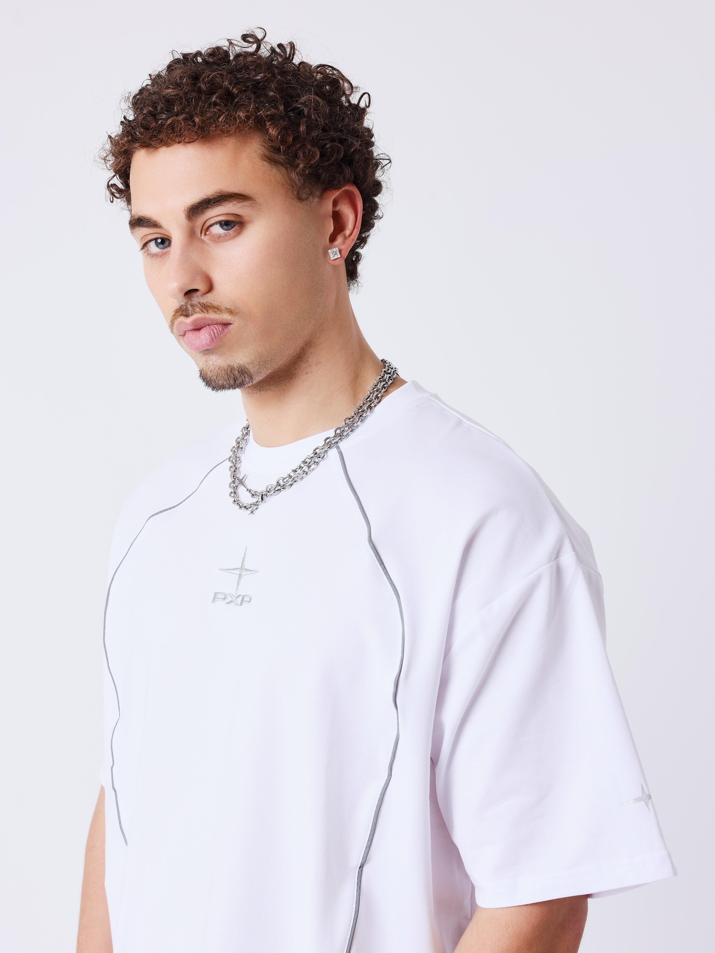 Reflecterend Piping T-shirt-3