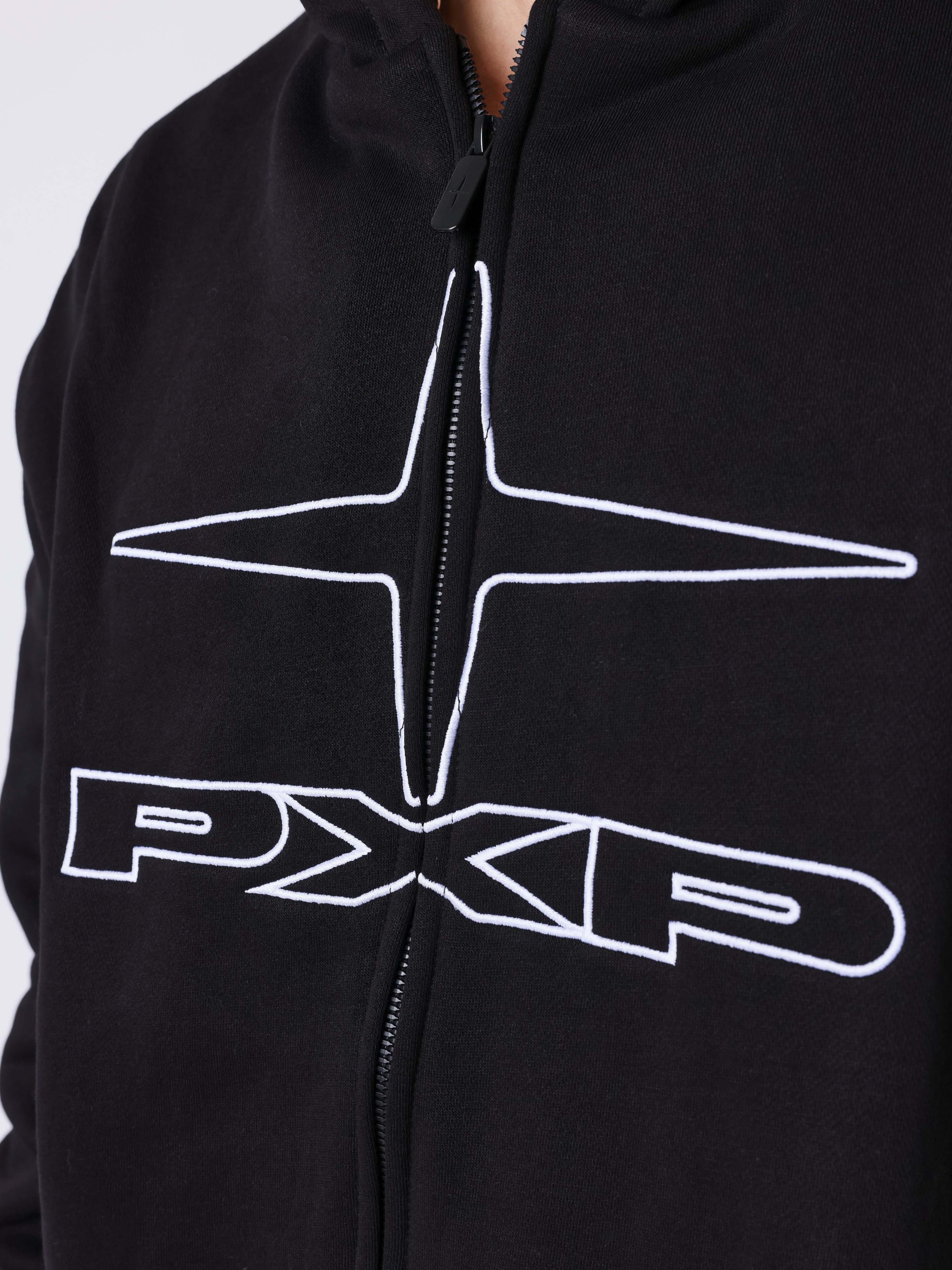 Felpa con cappuccio con zip Polaris a contrasto-4