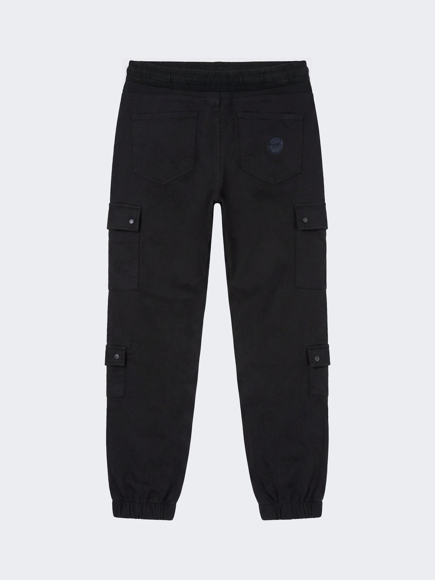 Pantalón cargo multi-bolsillos con ajuste elástico