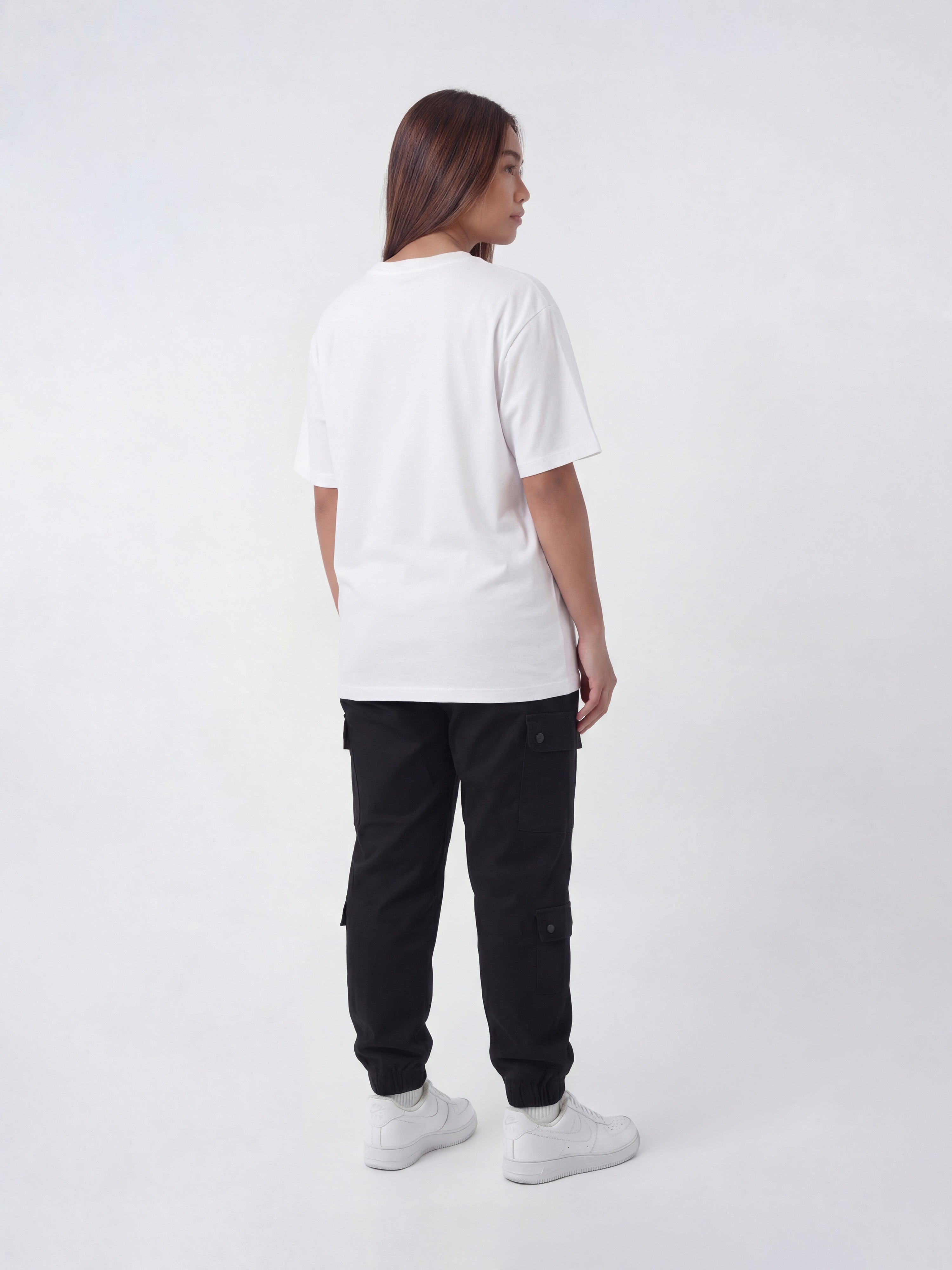 Pantalón cargo multi-bolsillos con ajuste elástico-7