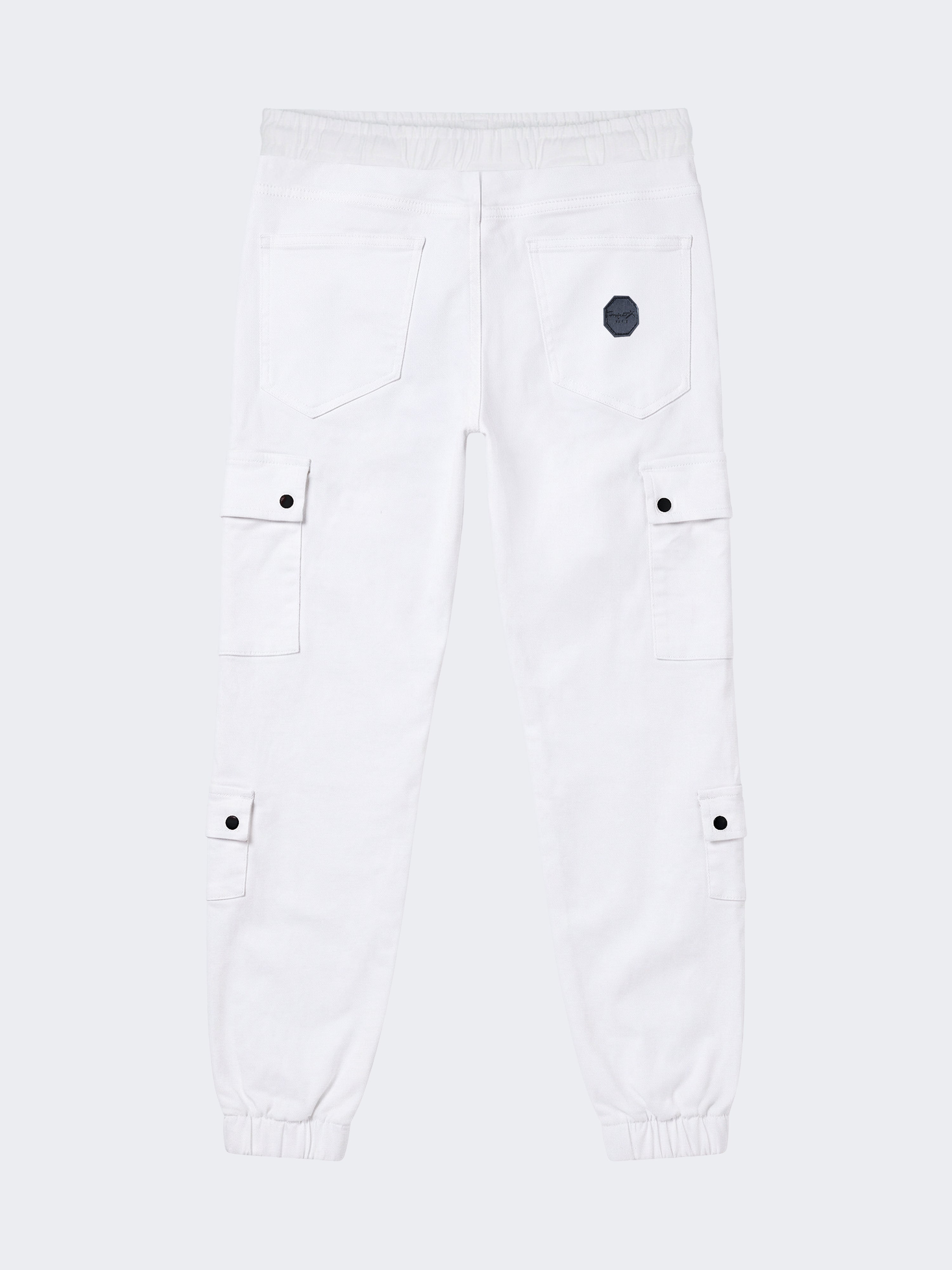 Cargo multi-bolsillos con ajuste elástico-10