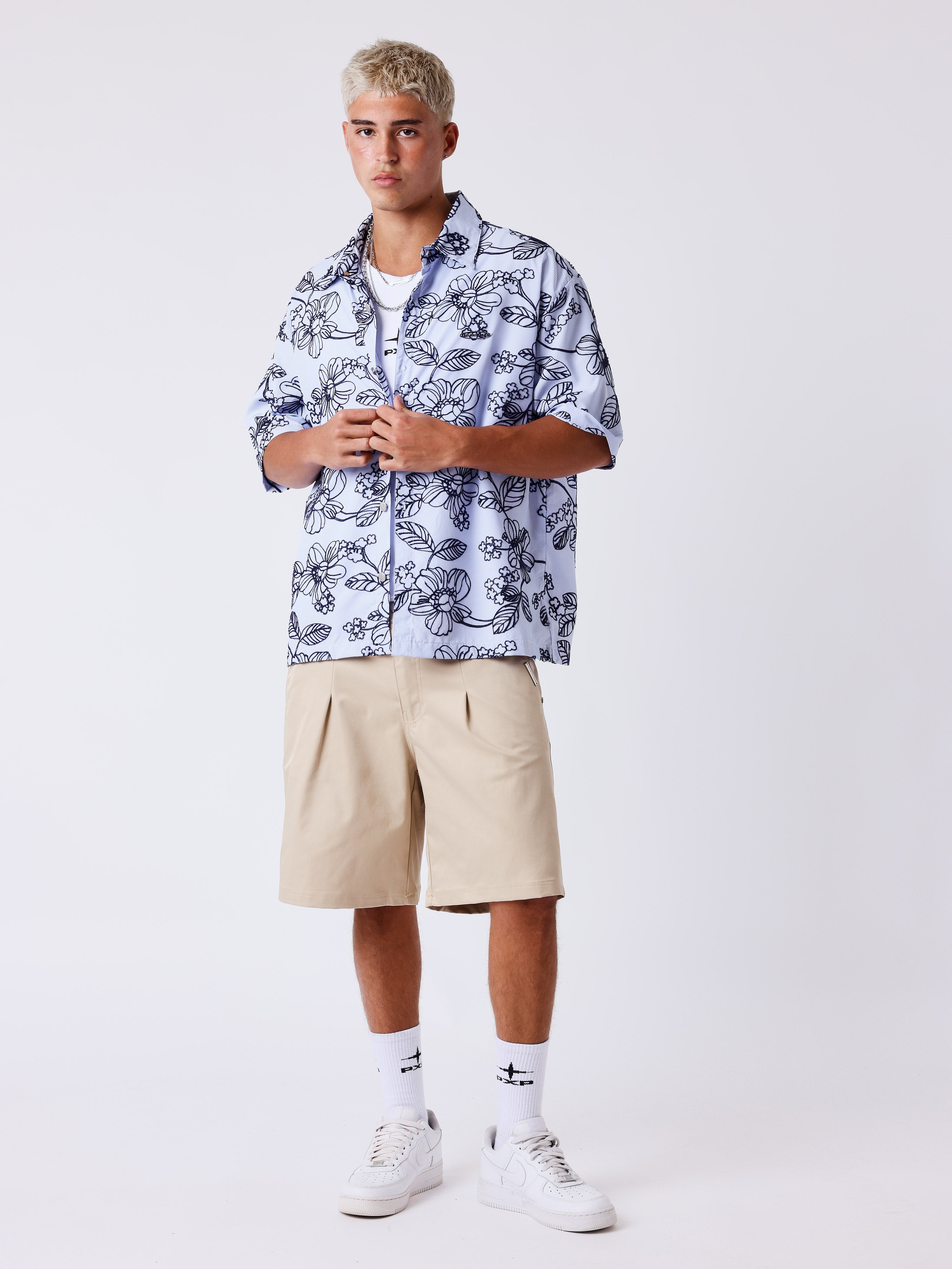 Chemise manches courtes Street bloom-5
