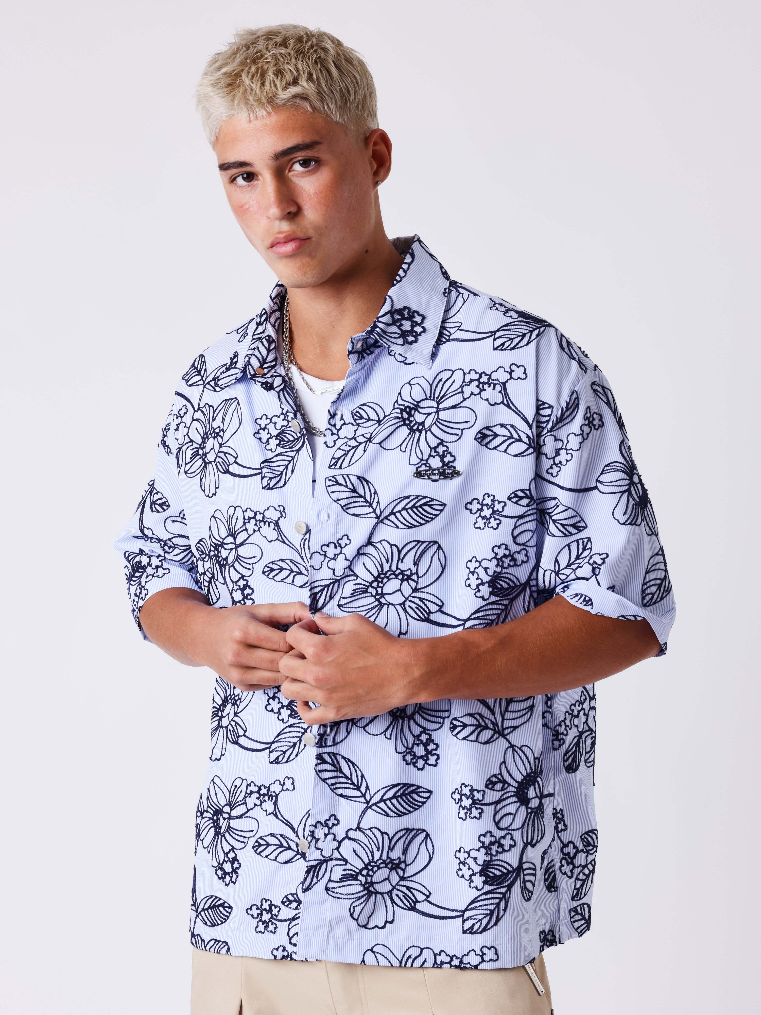 Chemise manches courtes Street bloom-1