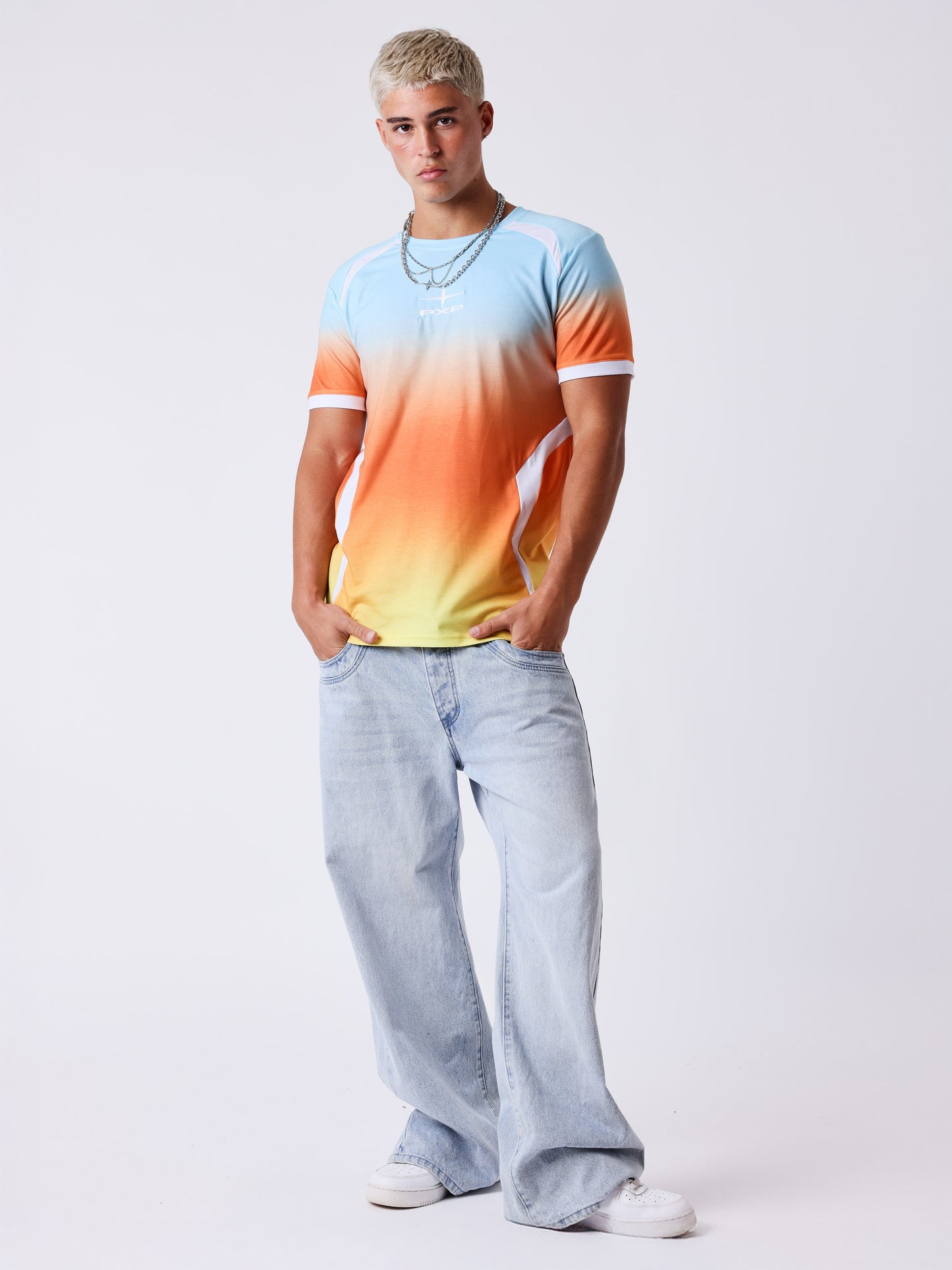 Kortärmad T-shirt med gradient