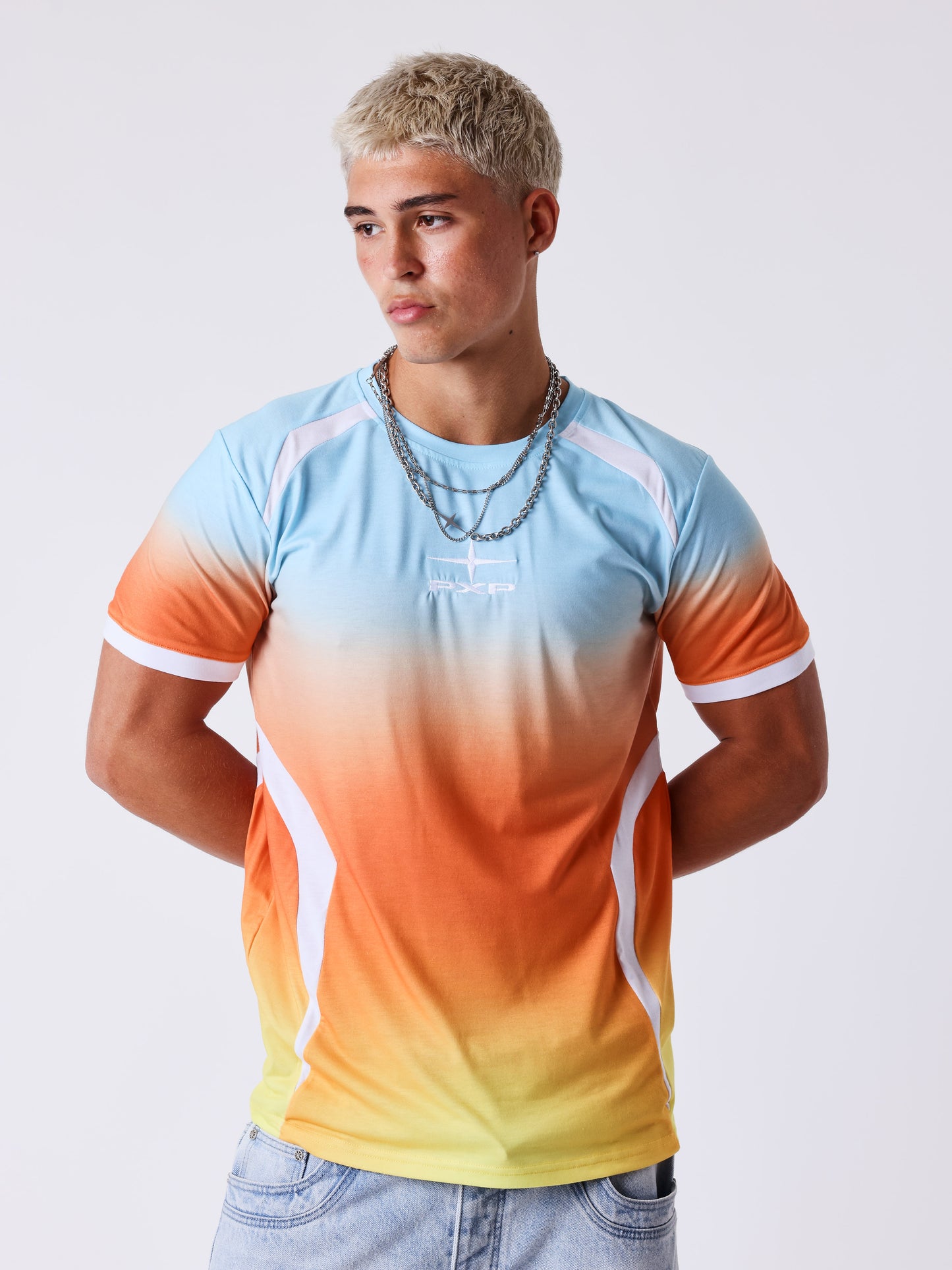 Kortärmad T-shirt med gradient