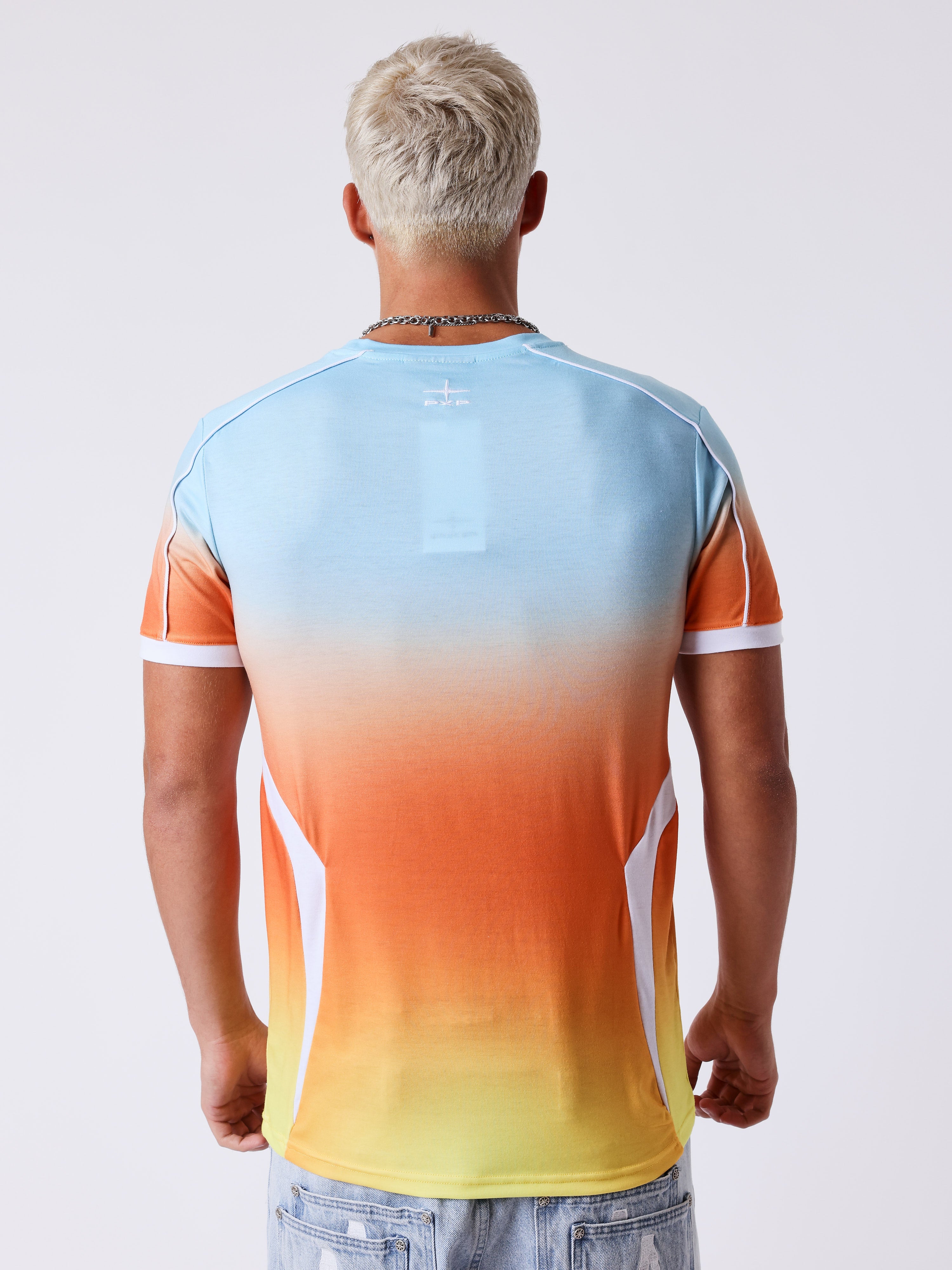 Kortärmad T-shirt med gradient-2