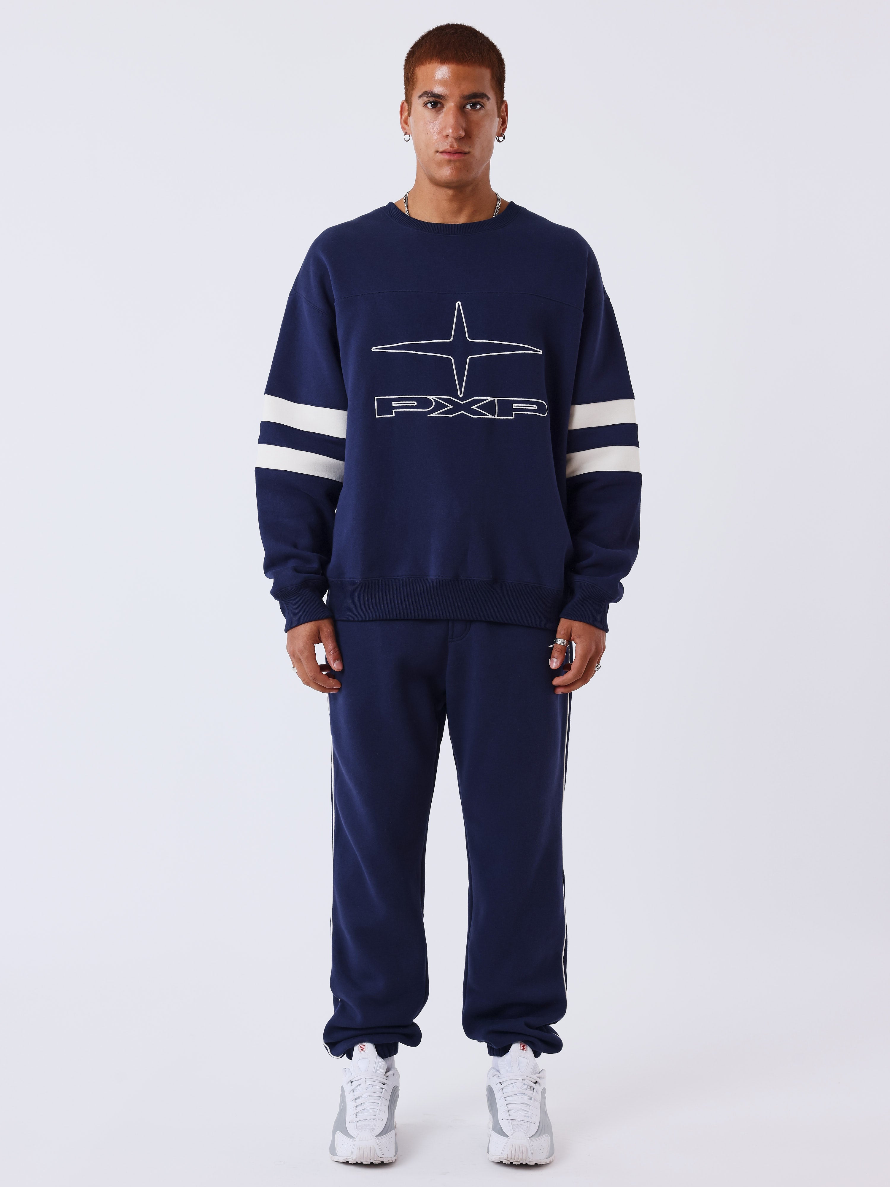Ronde hals Campus sweater-5