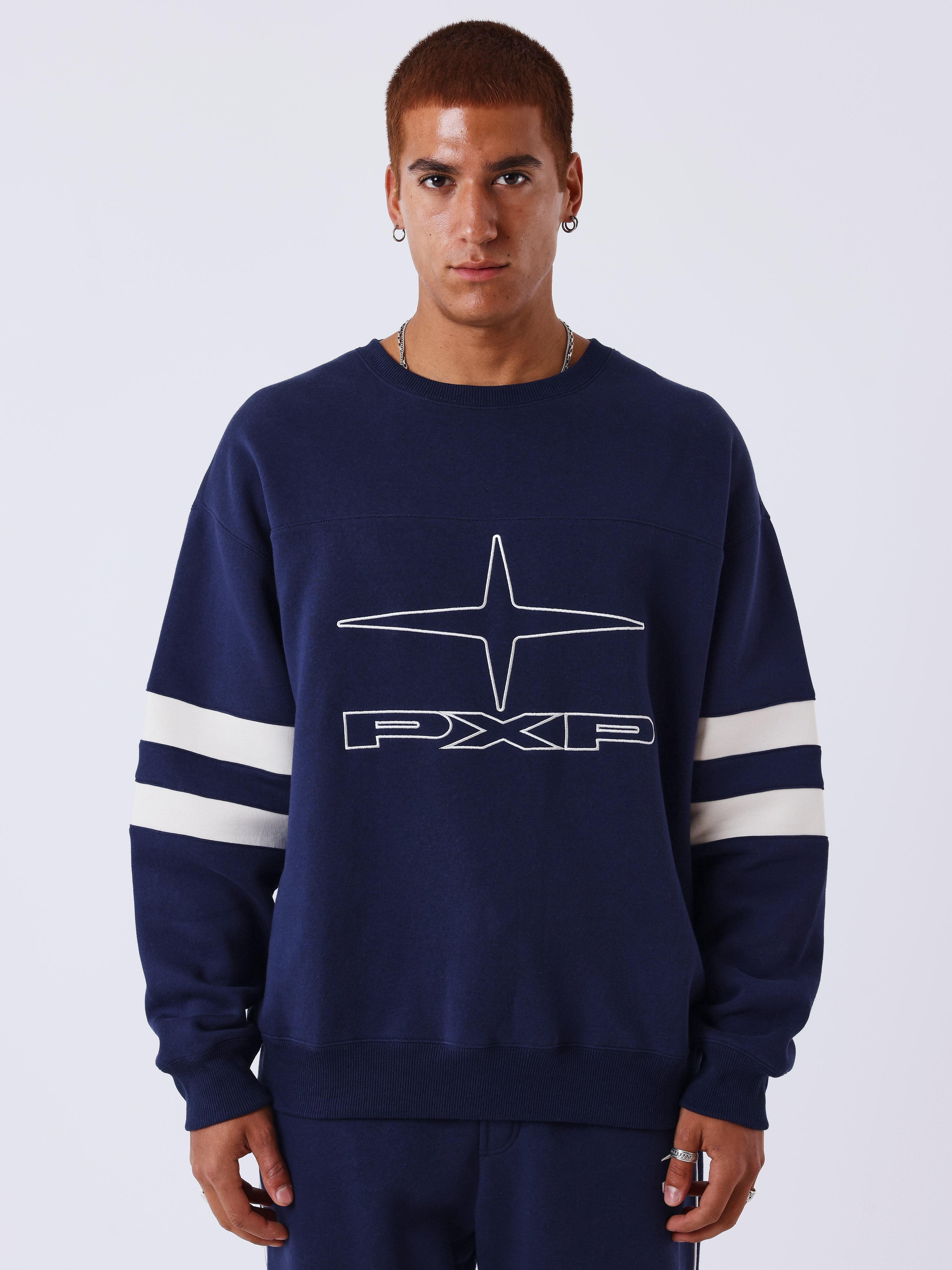 Ronde hals Campus sweater-1