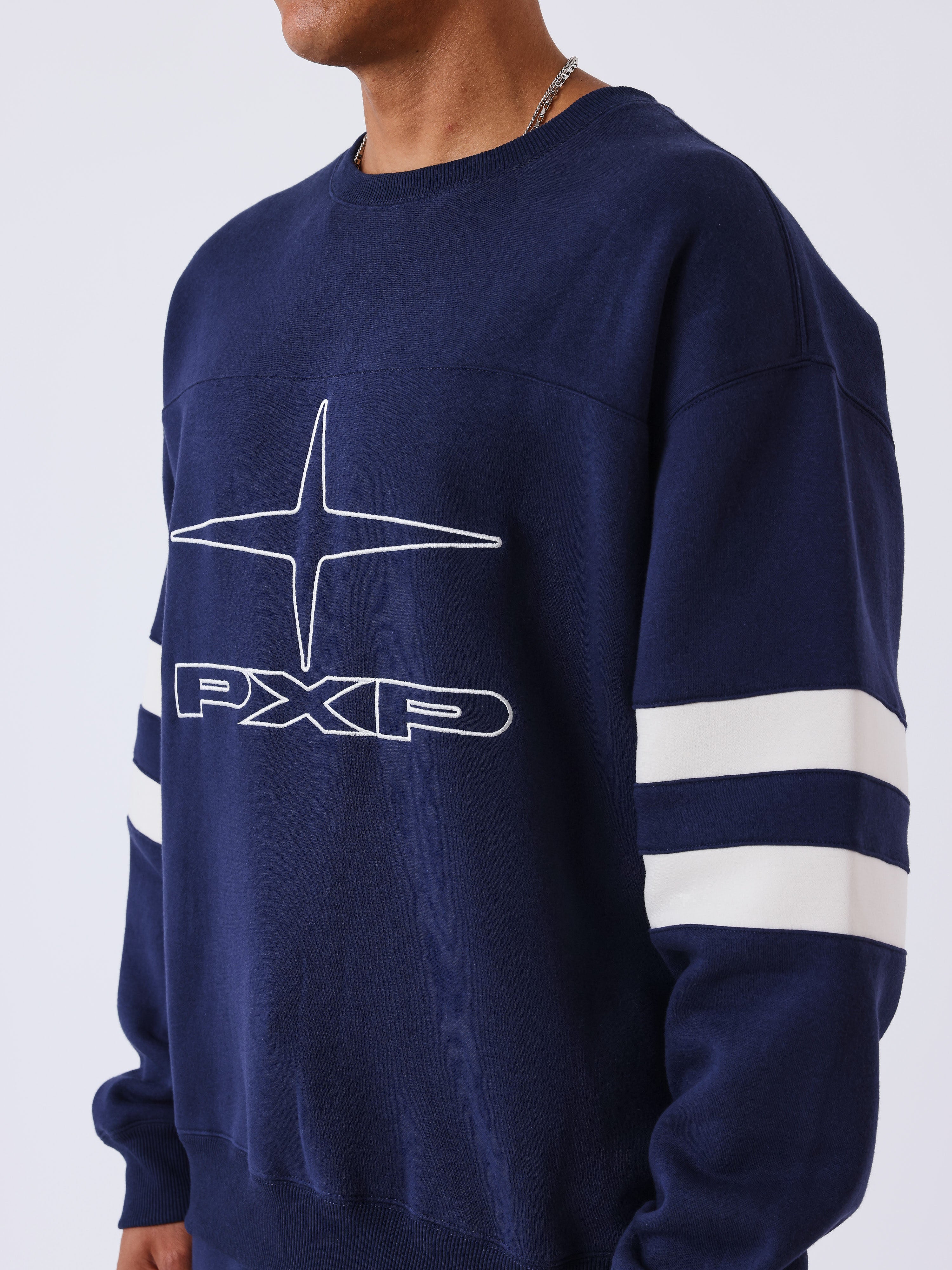 Ronde hals Campus sweater-3