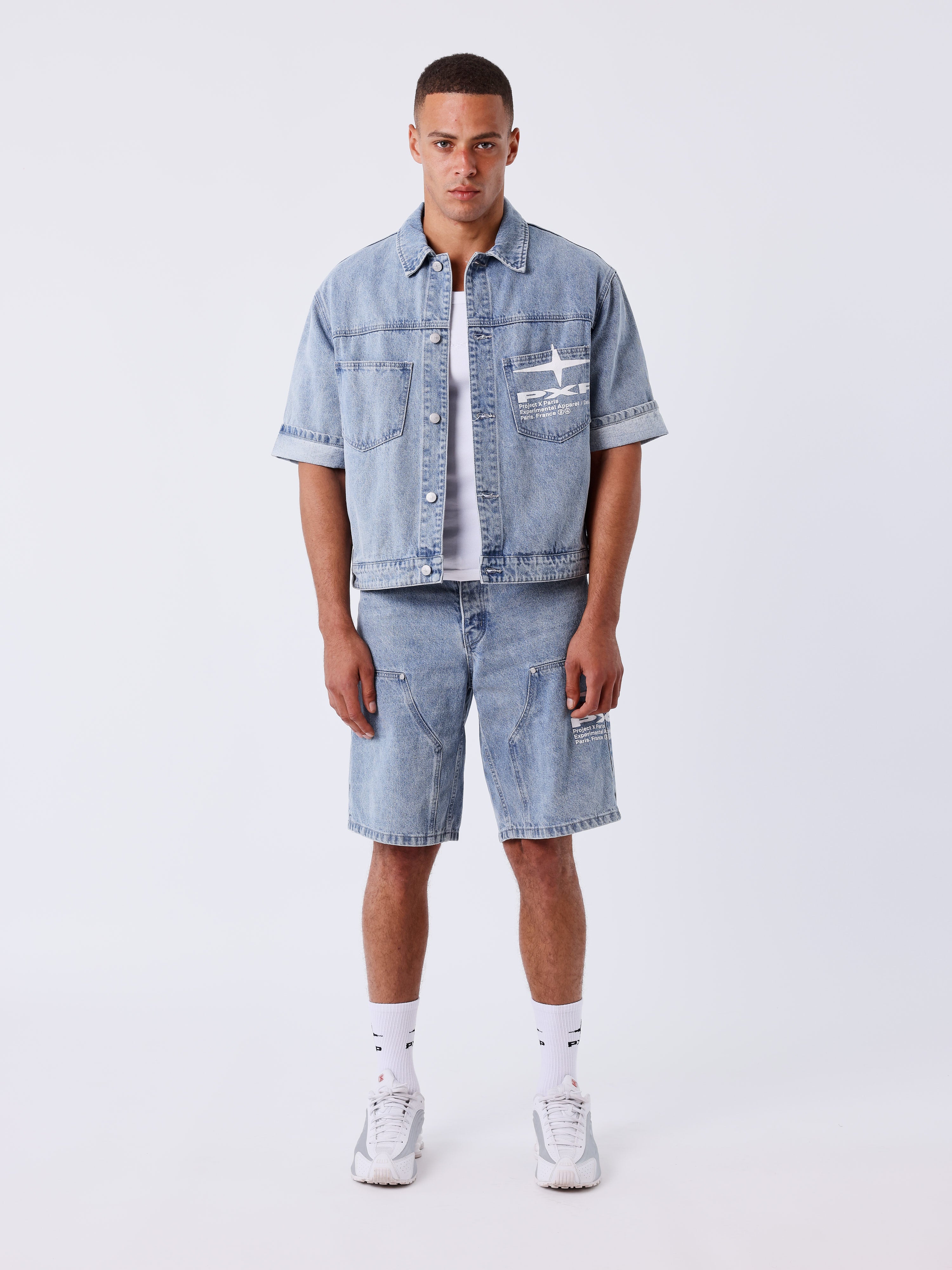 Veste en denim courte Idea-5