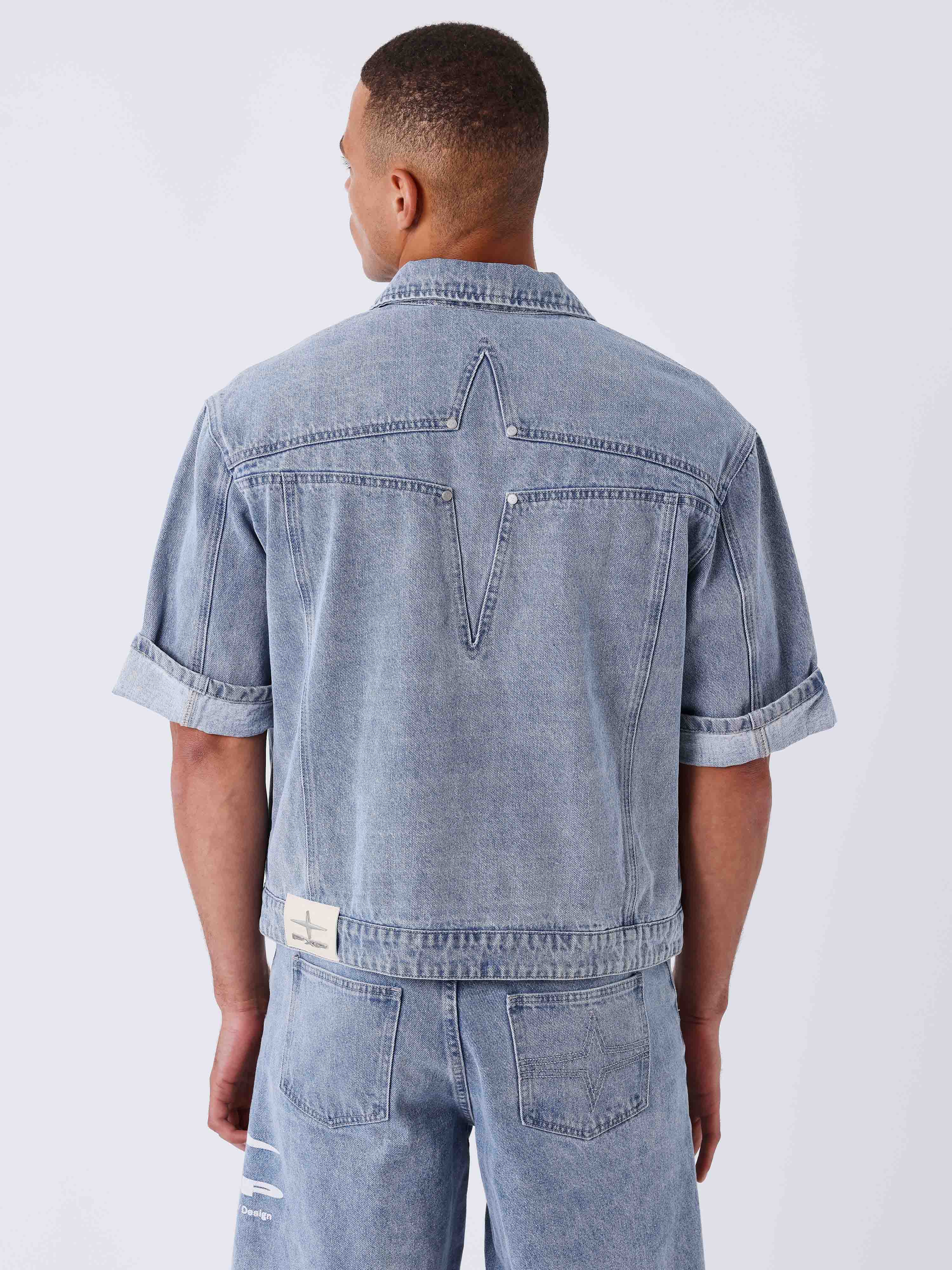 Veste en denim courte Idea-2