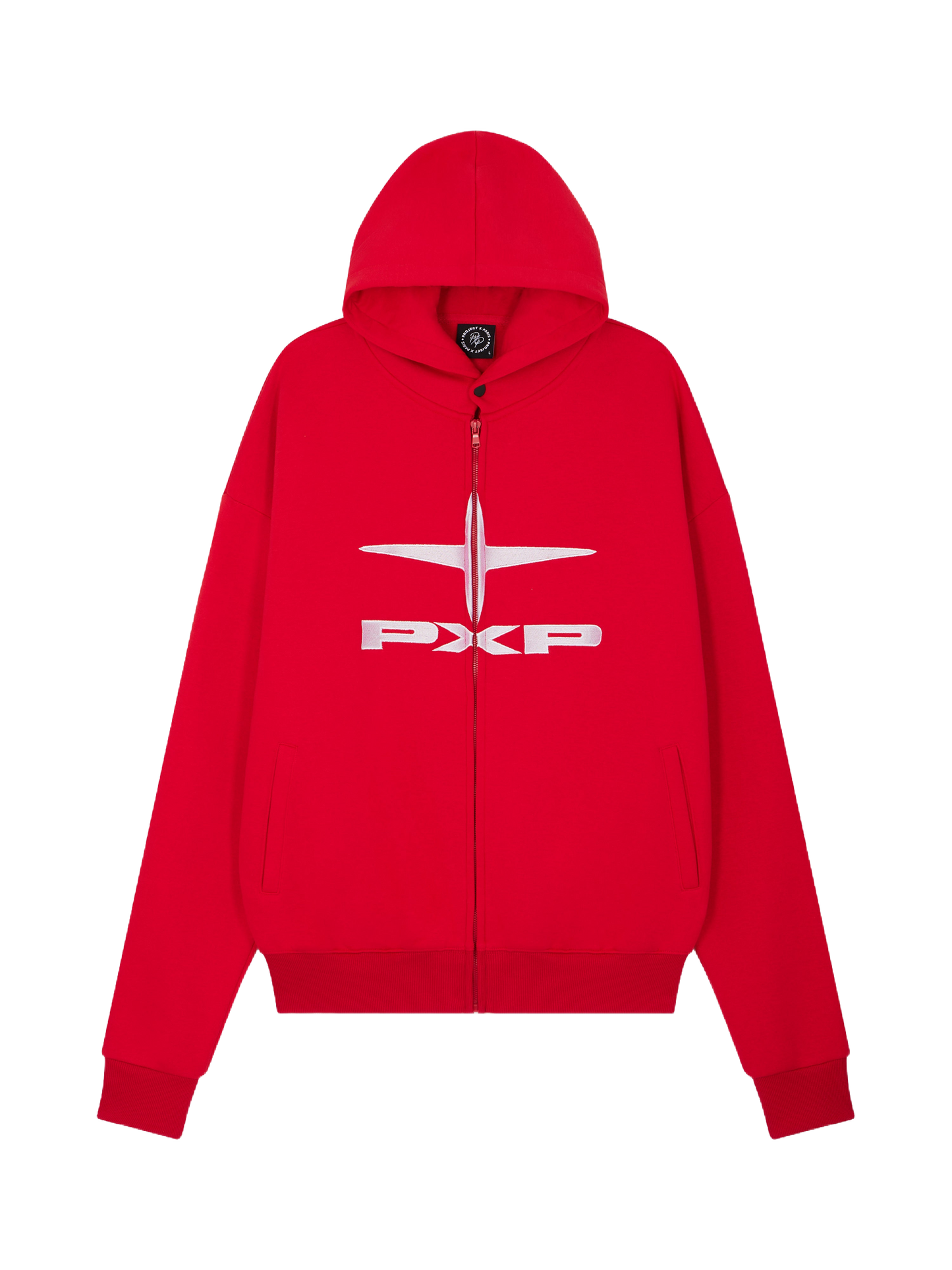 sweat-a-capuche-zippe-polaris-rouge -packshot-backgroundremoved