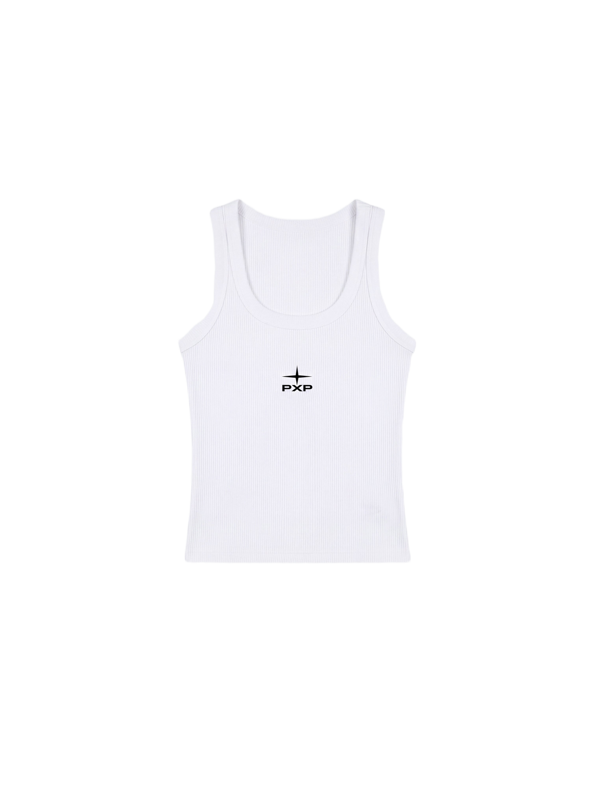 Essential Rib Tanktop Weiß – 1