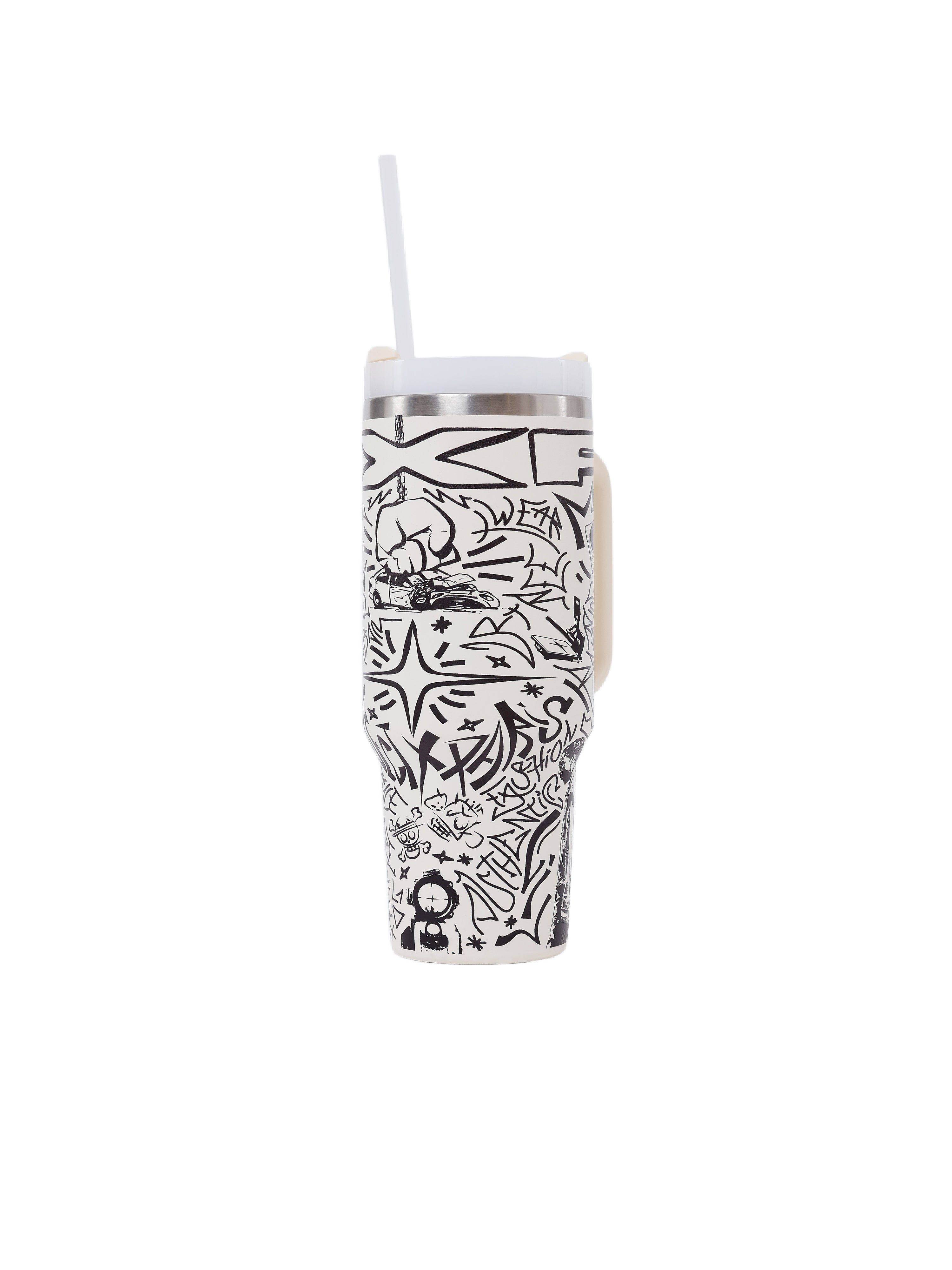 PXP Graffiti Pattern Stainless Steel Insulated Bottle / Mug-5