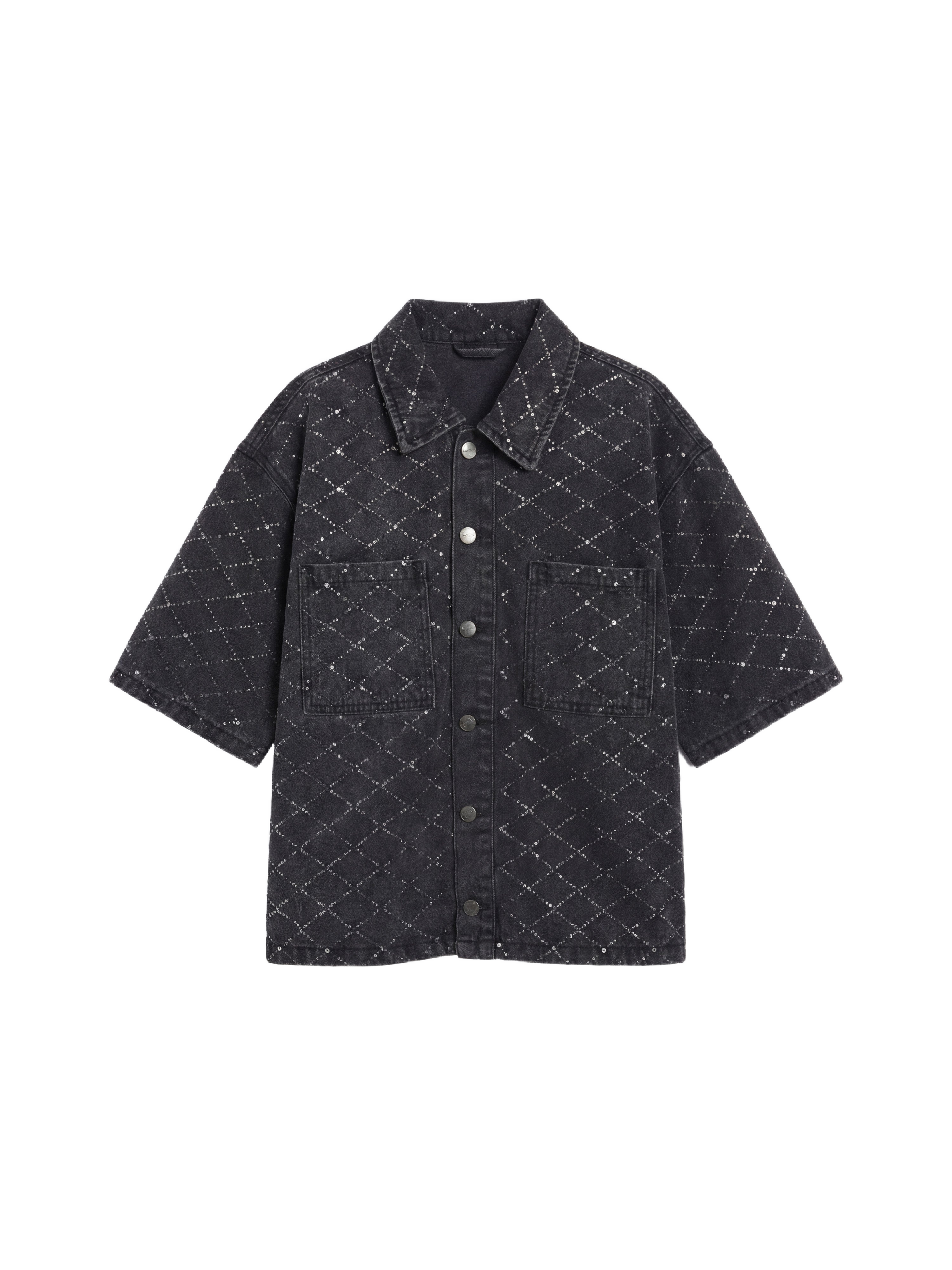 Sobrecamisa denim de manga corta Precious-6